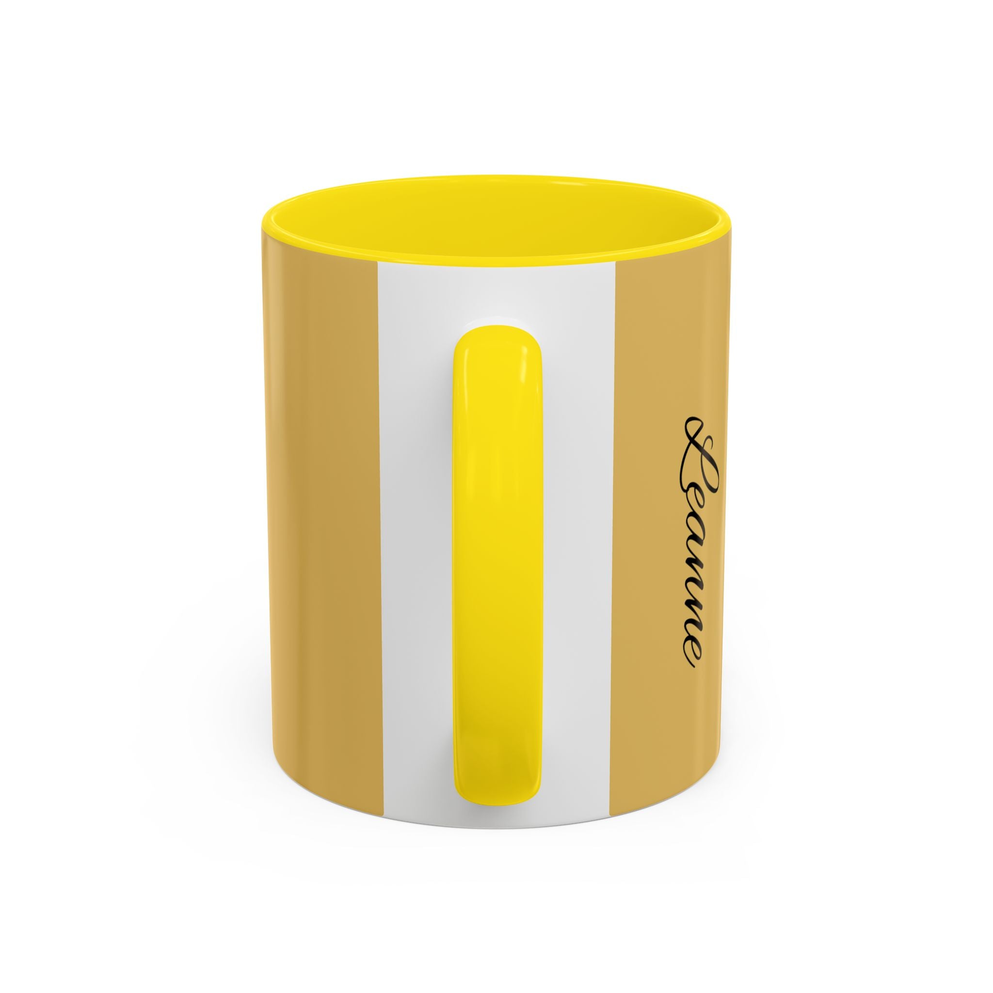 Personalized Espresso Yourself Accent Coffee Mug - Funny Coffee Lover Gift (11/15oz)