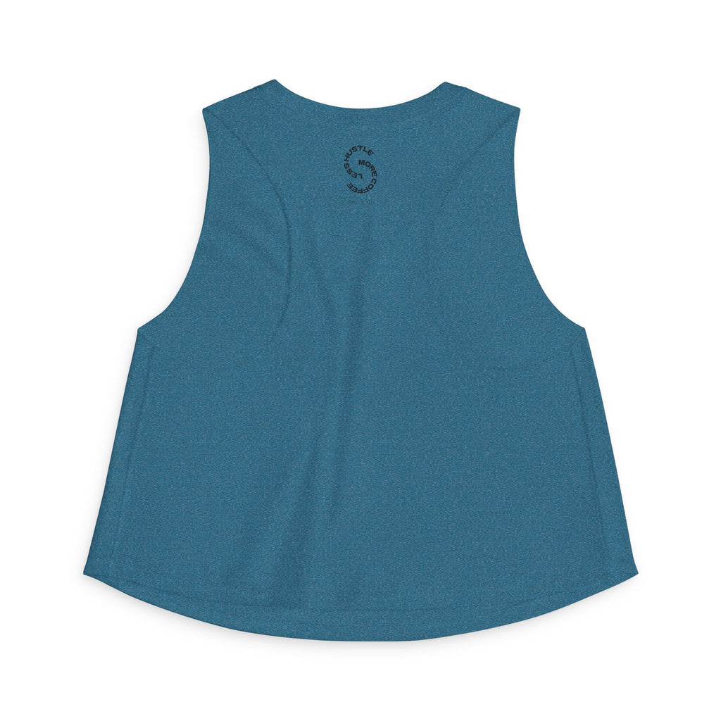 Espresso Yourself Crop Top — Cute Coffee Graphic Women's Tank