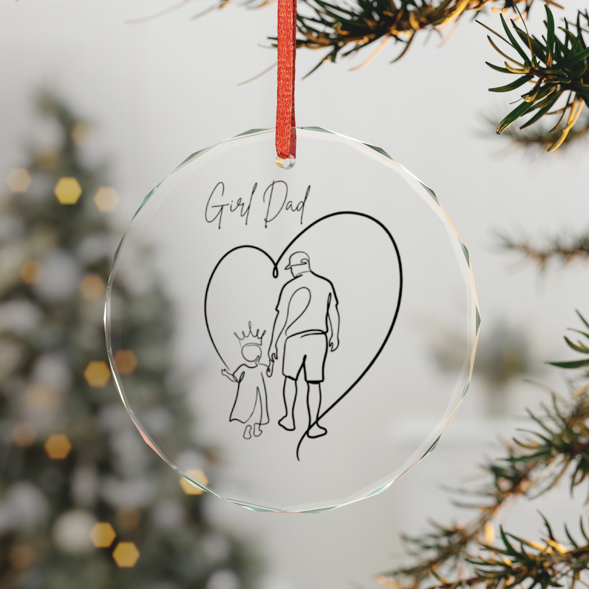 Personalized Glass Ornament, Single
