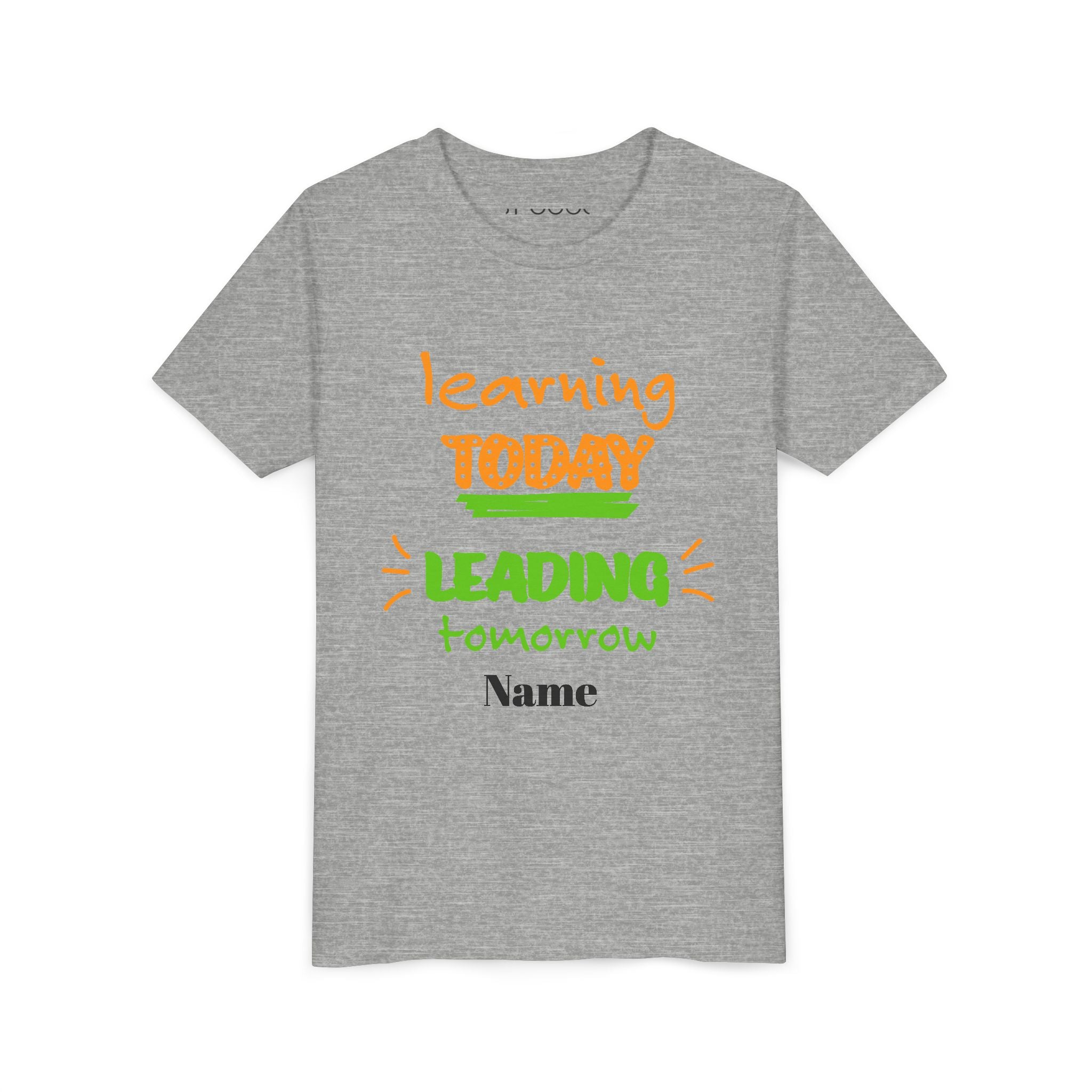 Personalized Youth Tee - Learning Today Leading Tomorrow
