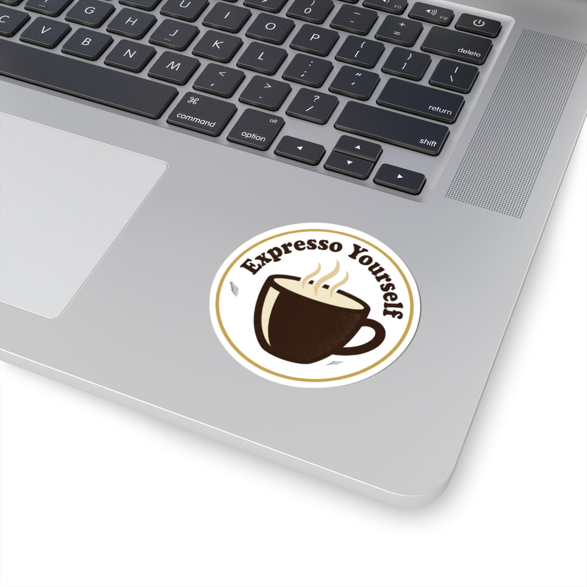 Expresso Yourself Coffee Kiss-Cut Sticker