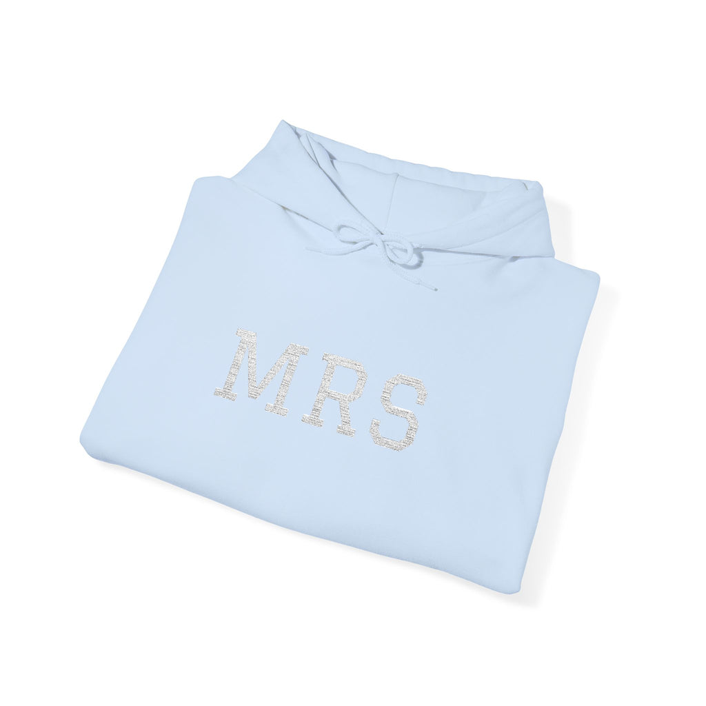 Hoodie — Floral 'MRS' Bride Bridal Pullover