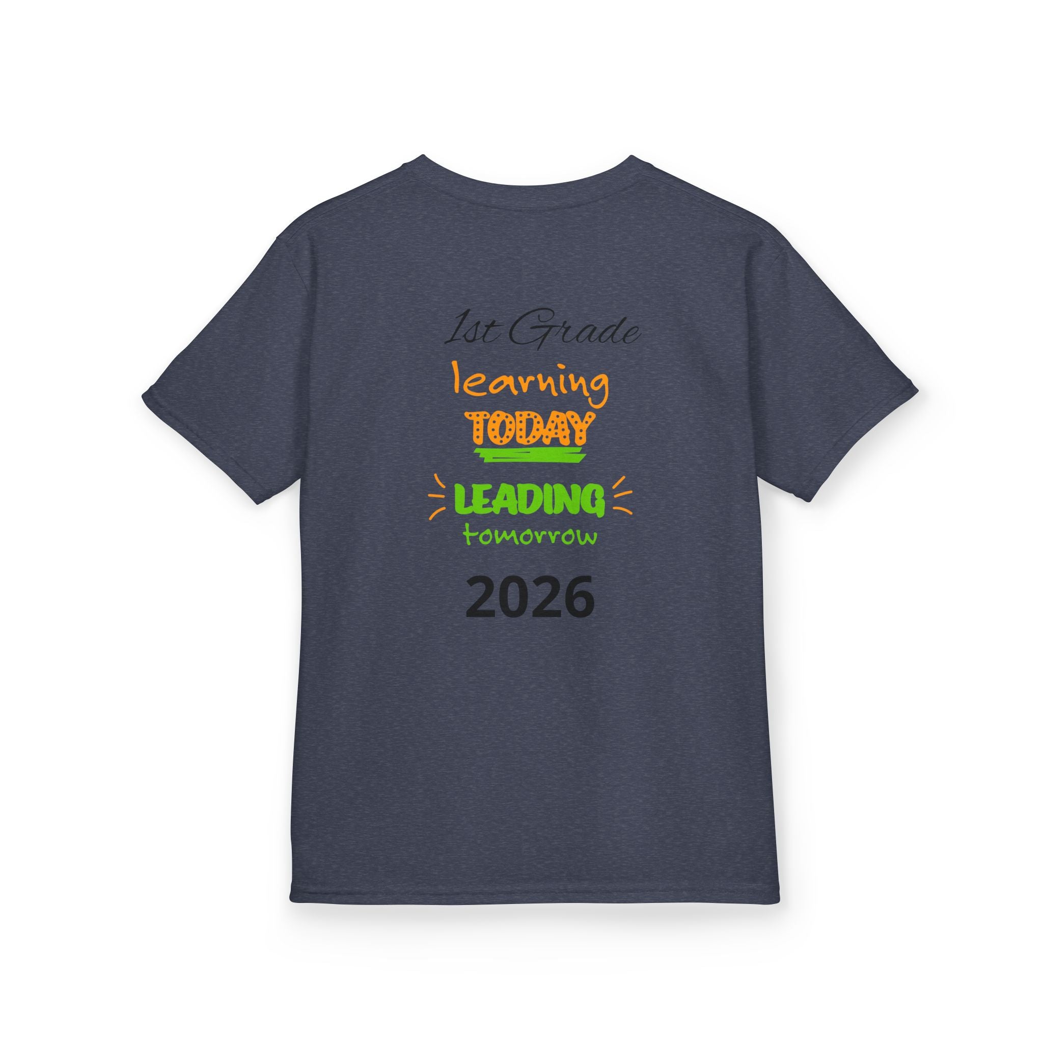 Kids 'Boss' Personalized T‑Shirt — Colorful Crayon Design (Custom Name)
