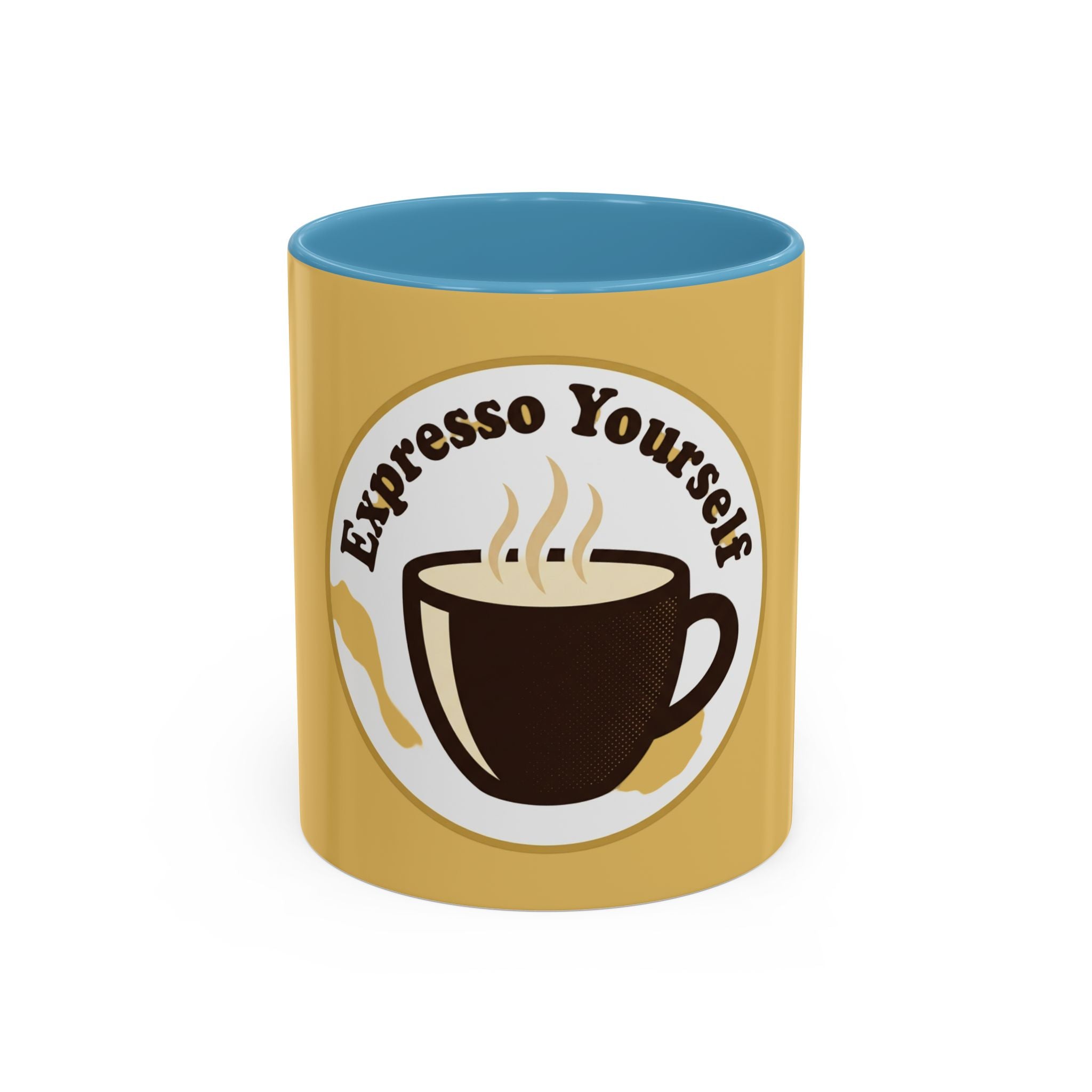 Personalized Espresso Yourself Accent Coffee Mug - Funny Coffee Lover Gift (11/15oz)