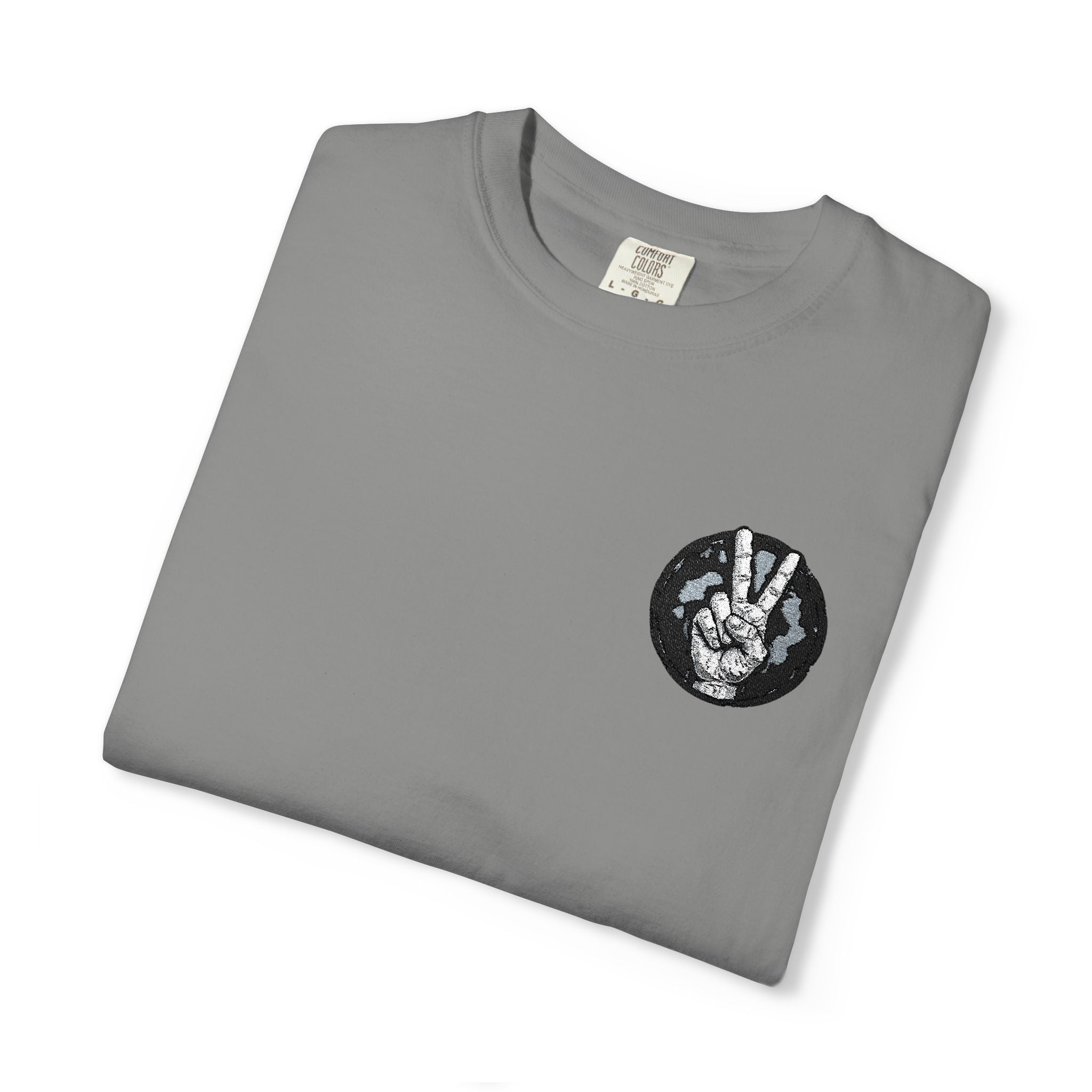 Wolf Moon Pocket T-Shirt — Minimal Black Wolf Circle Tee