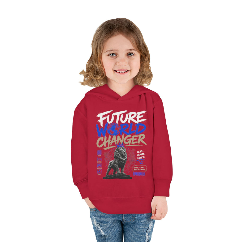 Toddler Hoodie — "Future World Changer" Lion Pullover