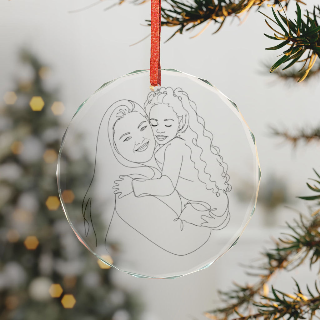 Personalized Glass Ornament, Single