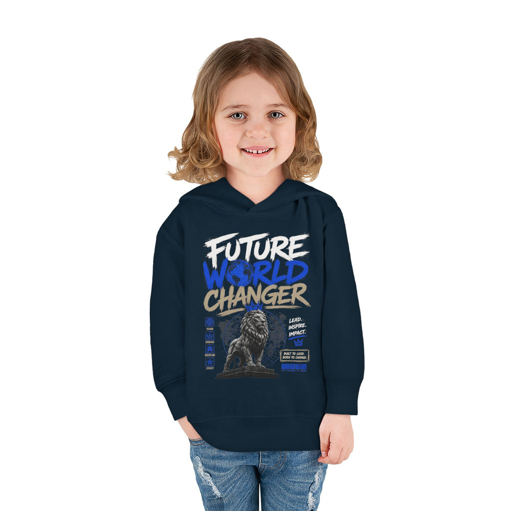 Toddler Hoodie — "Future World Changer" Lion Pullover