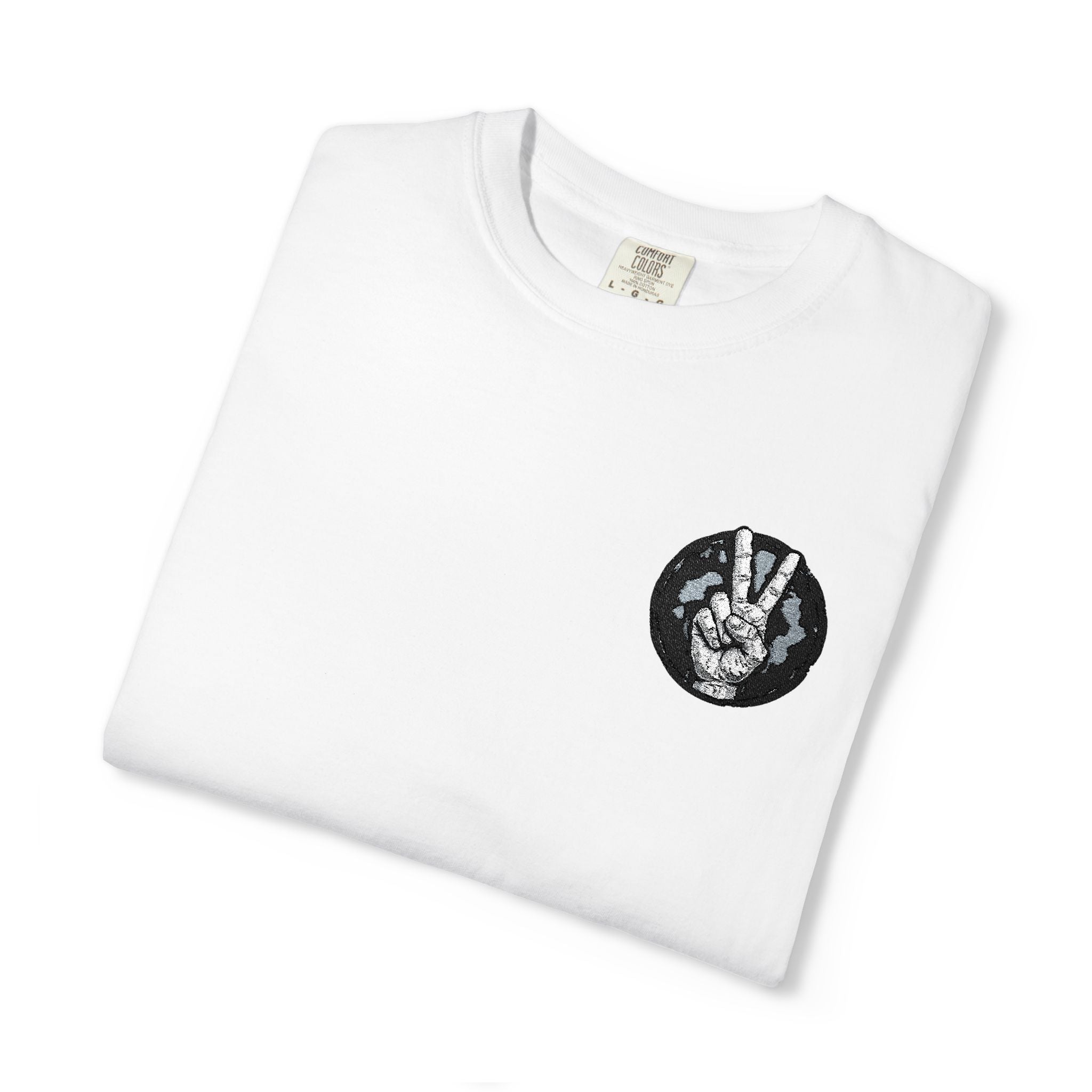 Wolf Moon Pocket T-Shirt — Minimal Black Wolf Circle Tee