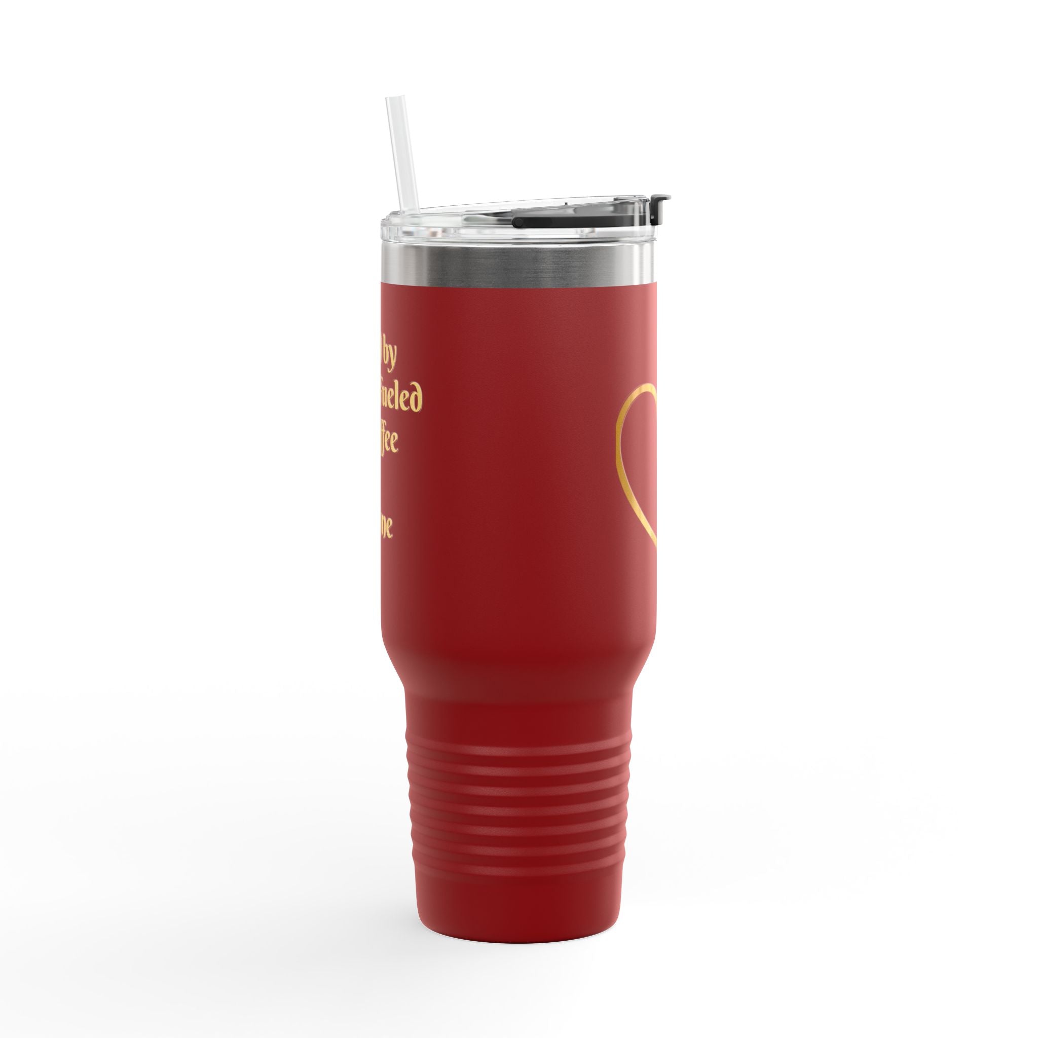 Personalized Christian Heart Cross 40oz Insulated Travel Mug