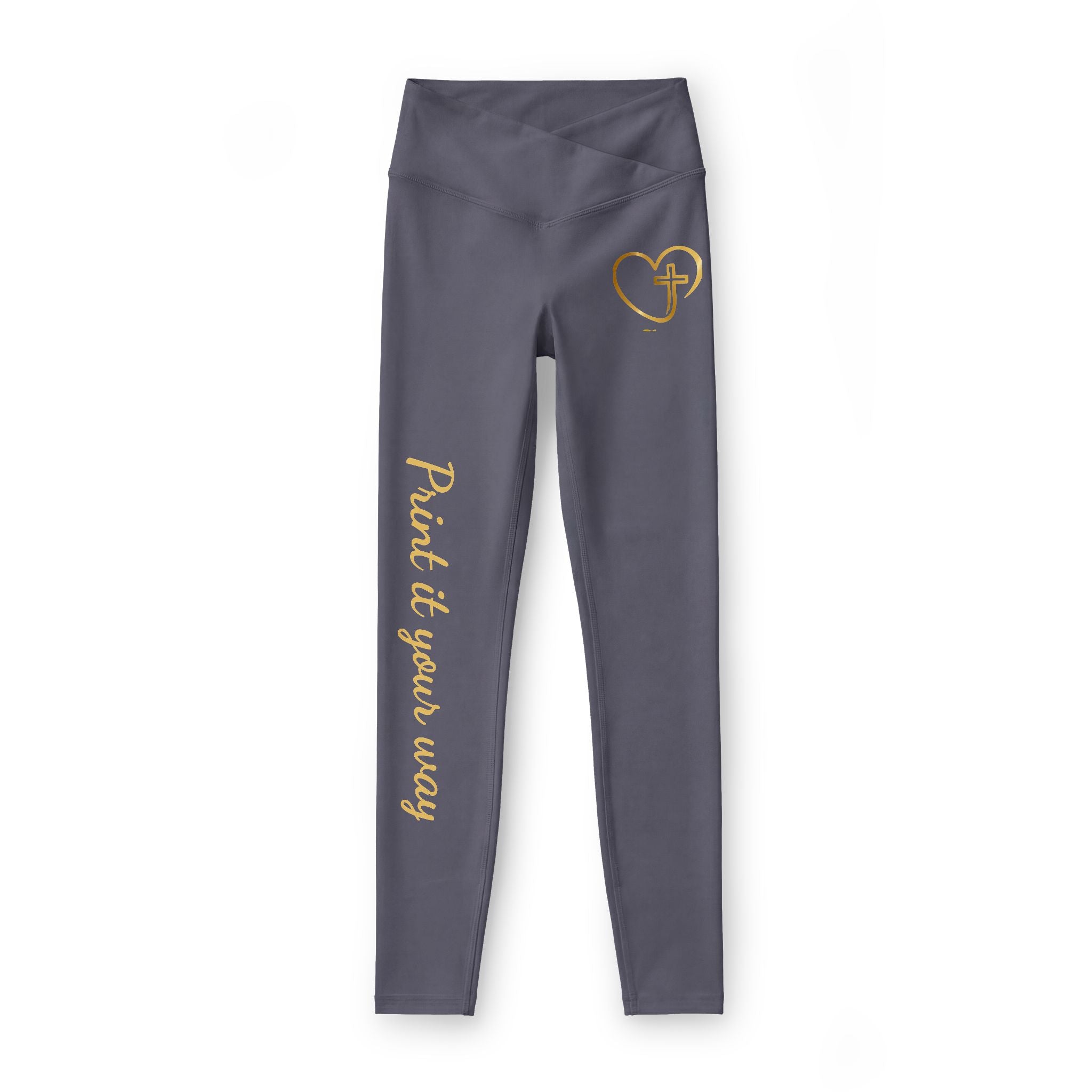 Personalized Faith Heart Leggings — Personalized  Yoga Leggings