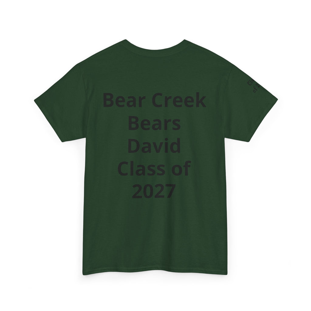 Personalized "Class of" and School pride, Back to School-Unisex Heavy Cotton Tee