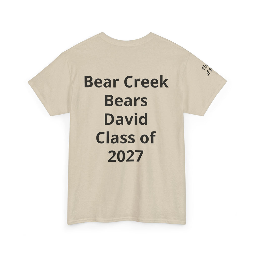 Personalized "Class of" and School pride, Back to School-Unisex Heavy Cotton Tee