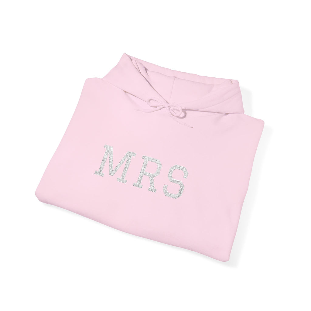Hoodie — Floral 'MRS' Bride Bridal Pullover