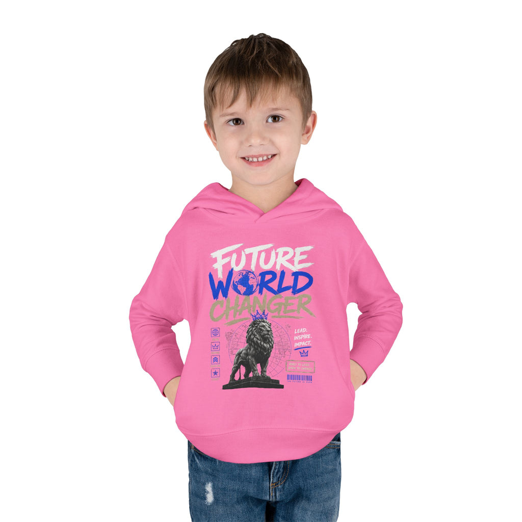 Toddler Hoodie — "Future World Changer" Lion Pullover