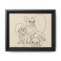 Frenchie Matte Canvas, Framed (Multi-color)