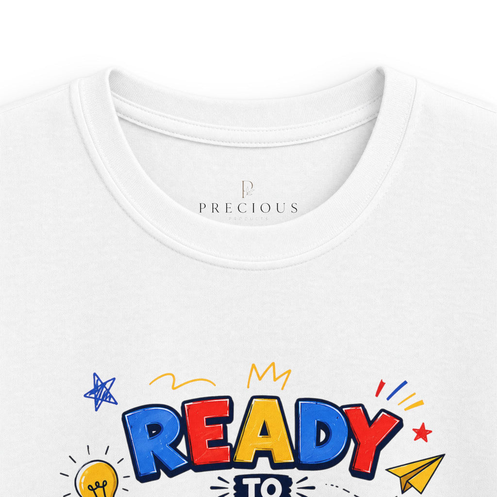 Kids Softstyle Tee- Personalized back to school, with Name, grade, and school survival kit