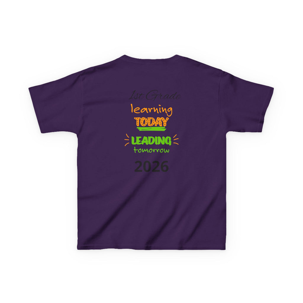 Kids 'Boss' Personalized T‑Shirt — Colorful Crayon Design (Custom Name)