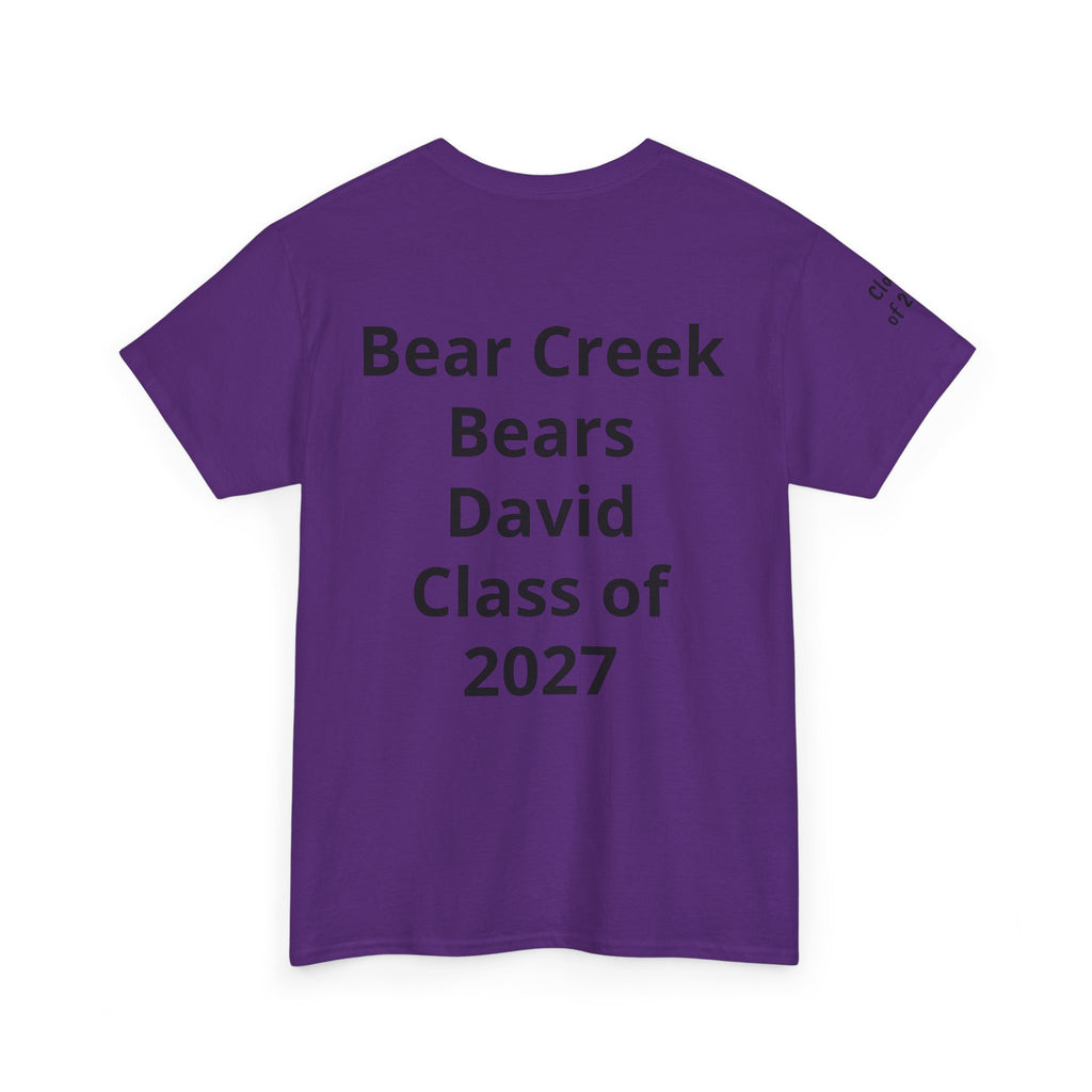 Personalized "Class of" and School pride, Back to School-Unisex Heavy Cotton Tee