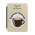 Personalized Kindle Case – "Expresso Yourself" Coffee Design