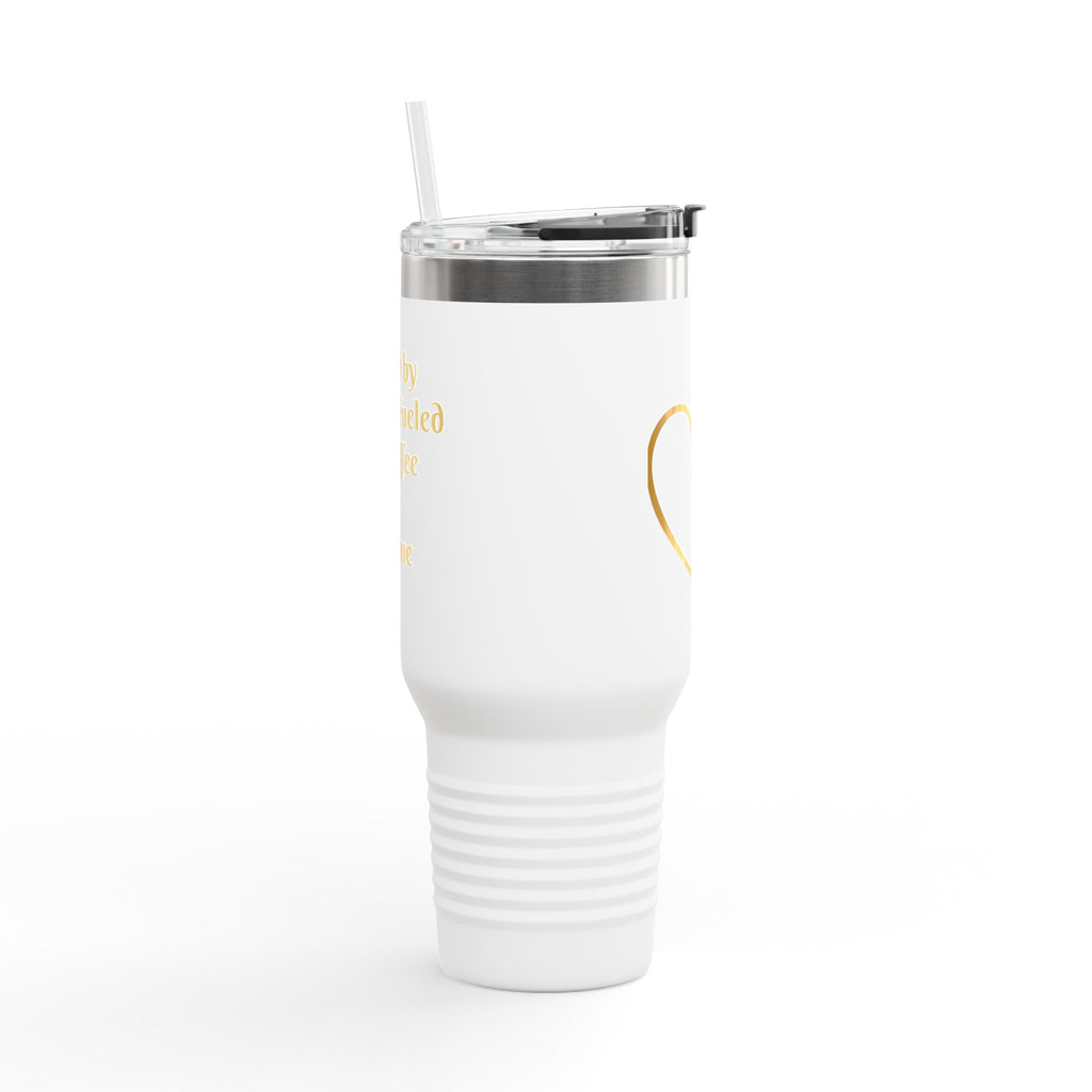 Personalized Christian Heart Cross 40oz Insulated Travel Mug