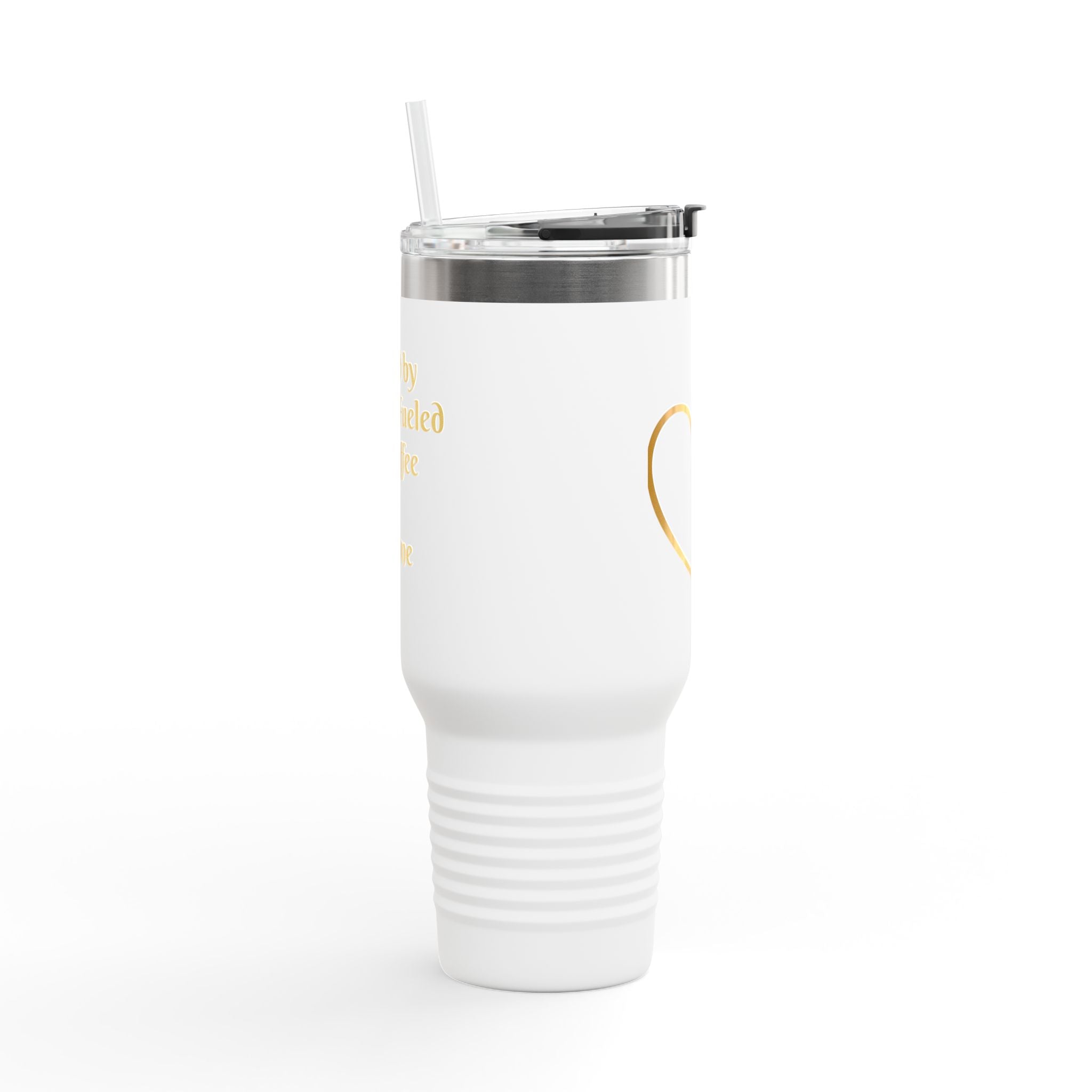Personalized Christian Heart Cross 40oz Insulated Travel Mug
