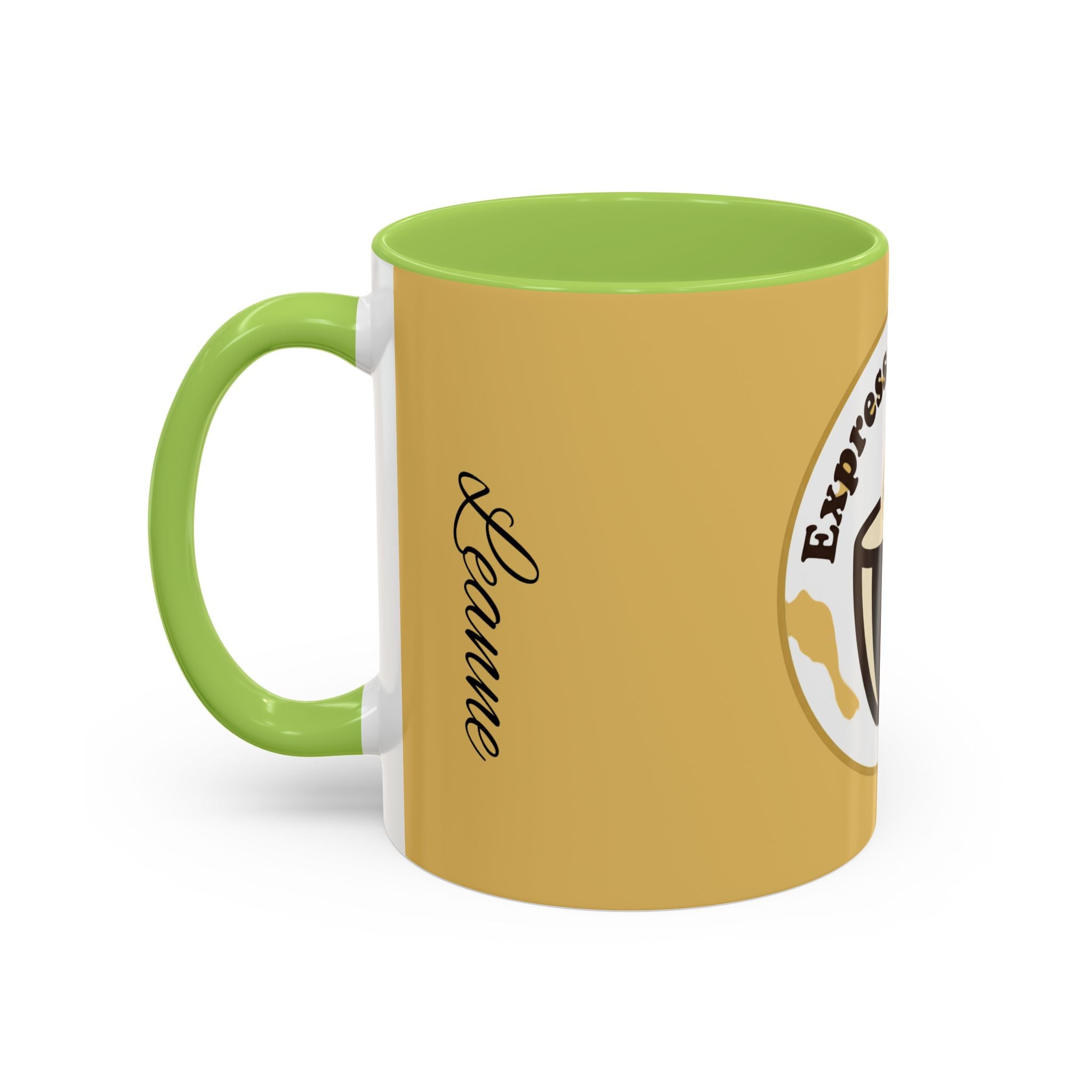Personalized Espresso Yourself Accent Coffee Mug - Funny Coffee Lover Gift (11/15oz)