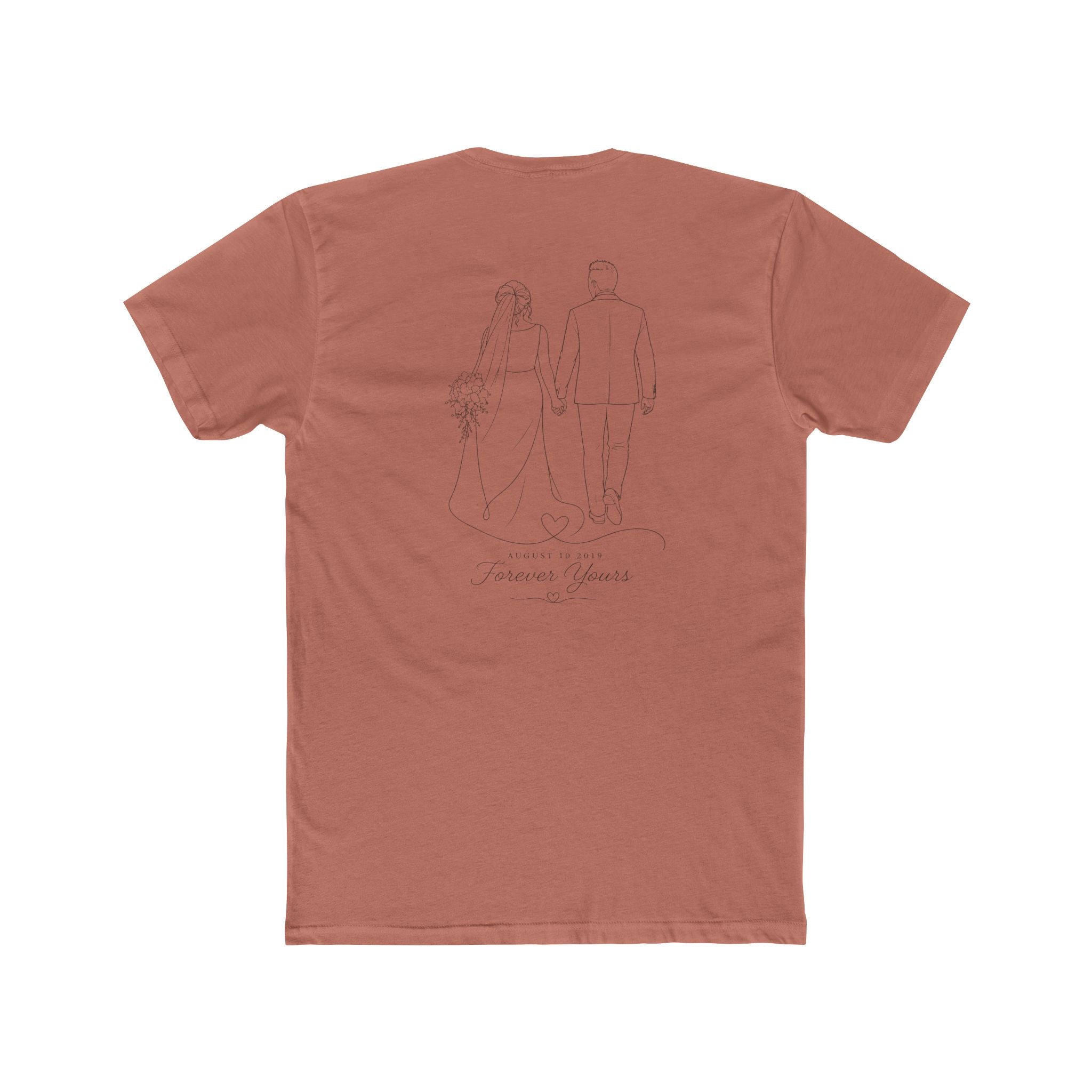 Unisex Personalized Front and Back Cotton Crew Tee