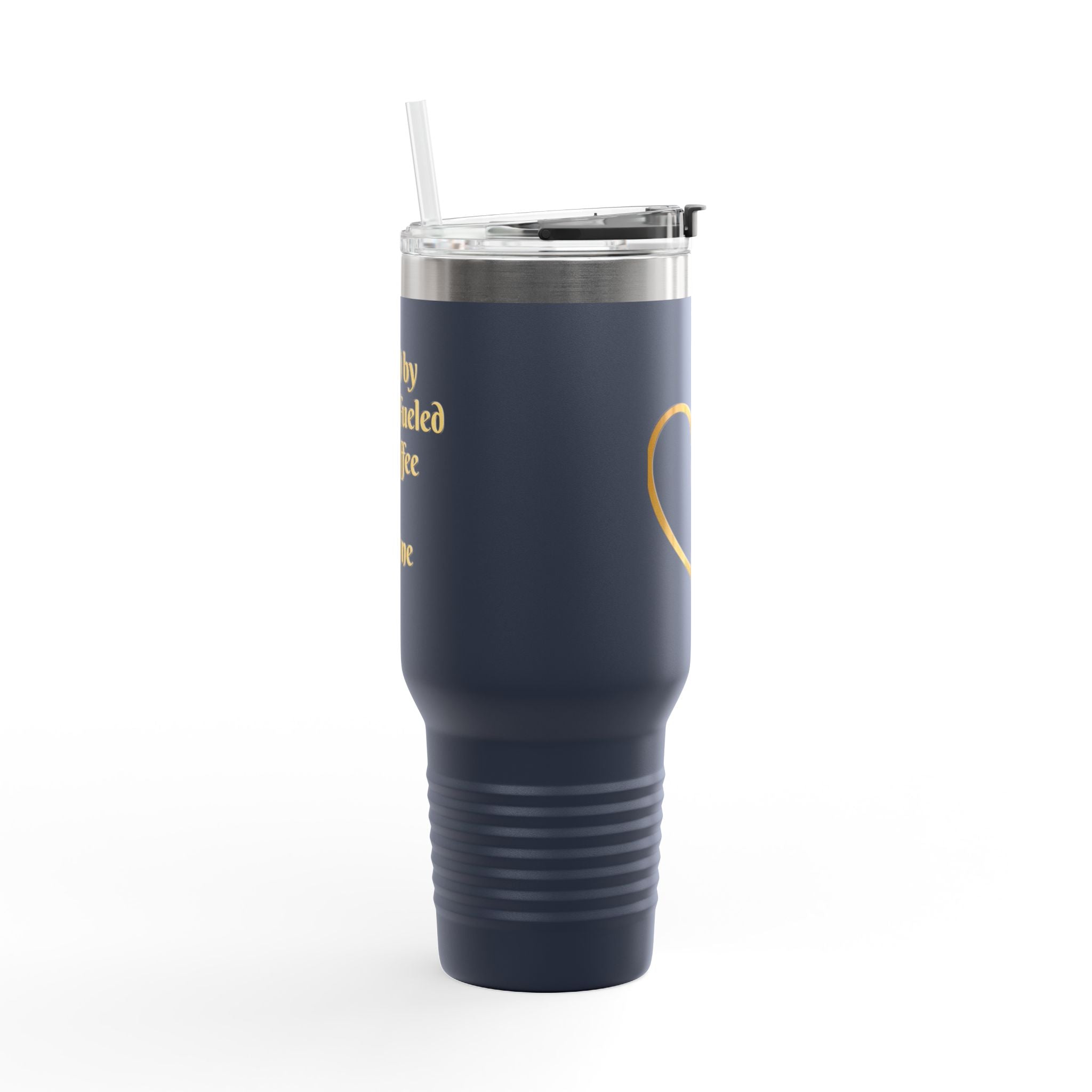 Personalized Christian Heart Cross 40oz Insulated Travel Mug