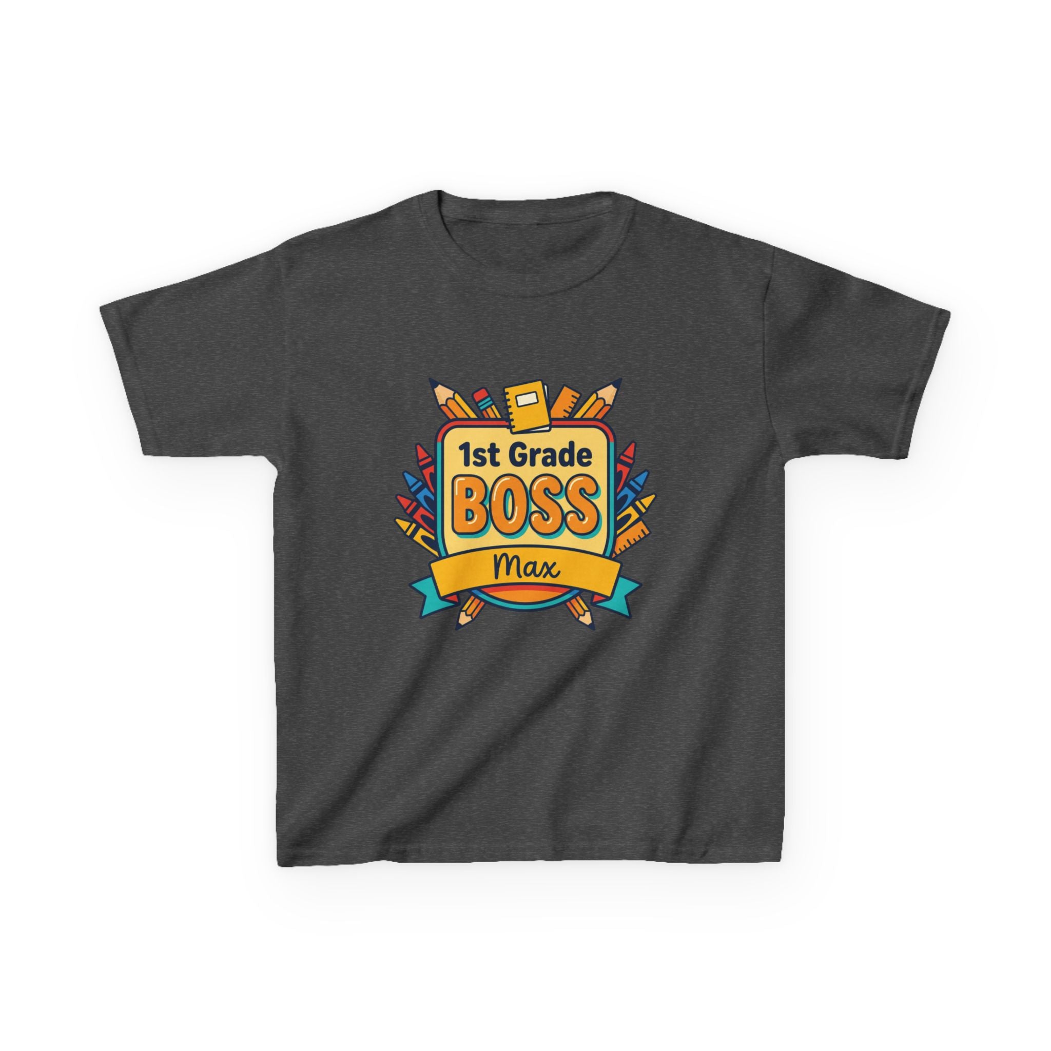 Kids Tee —  Back to School "BOSS" Personalized : "Learning Today, Leading Tomorrow"