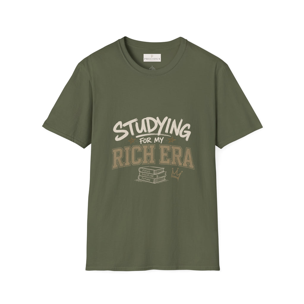 Personalized "Studying For My Rich Era", "Fear Less Do More" comfortable unisex T-Shirt