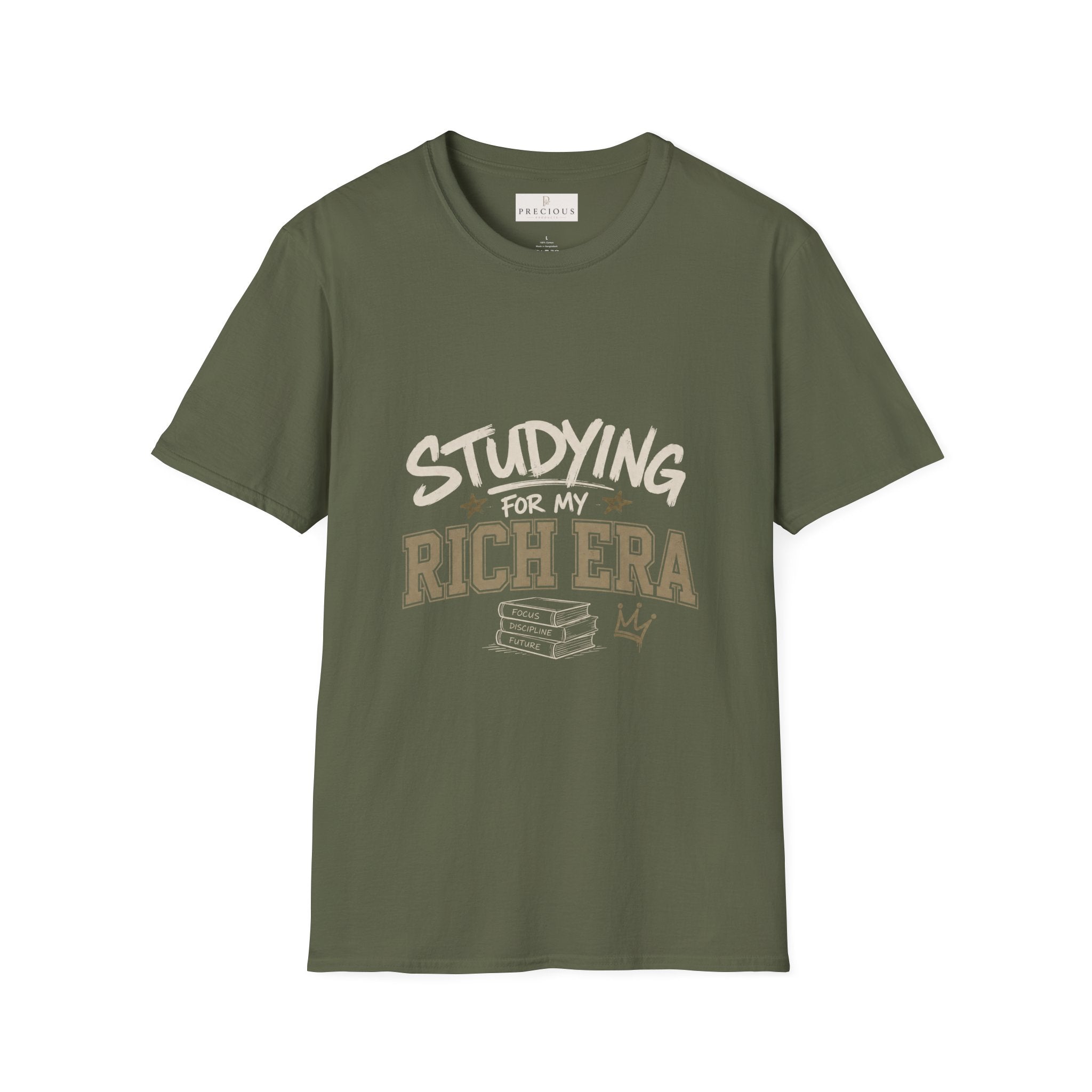 Personalized "Studying For My Rich Era", "Fear Less Do More" comfortable unisex T-Shirt