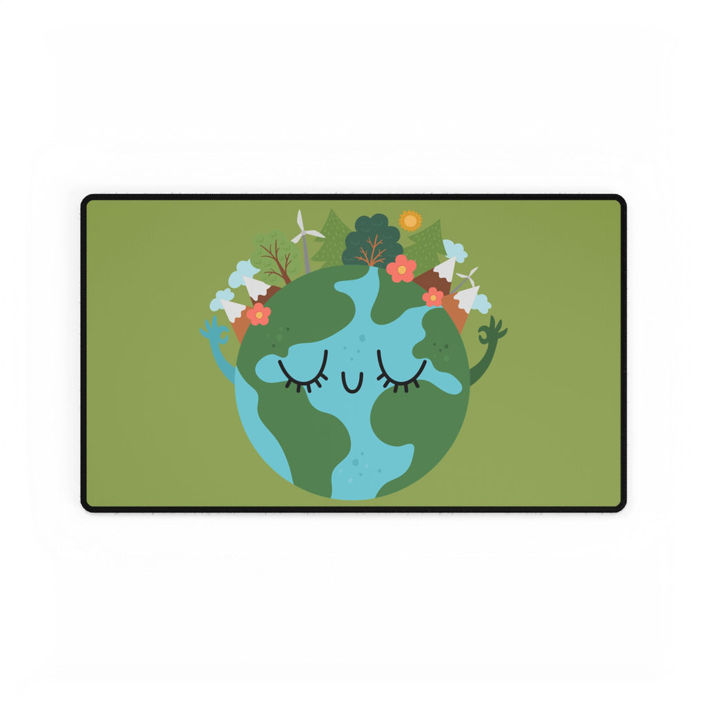 Earth Hug Desk Mat — Cute Eco-Friendly Mouse Pad for Office & Home