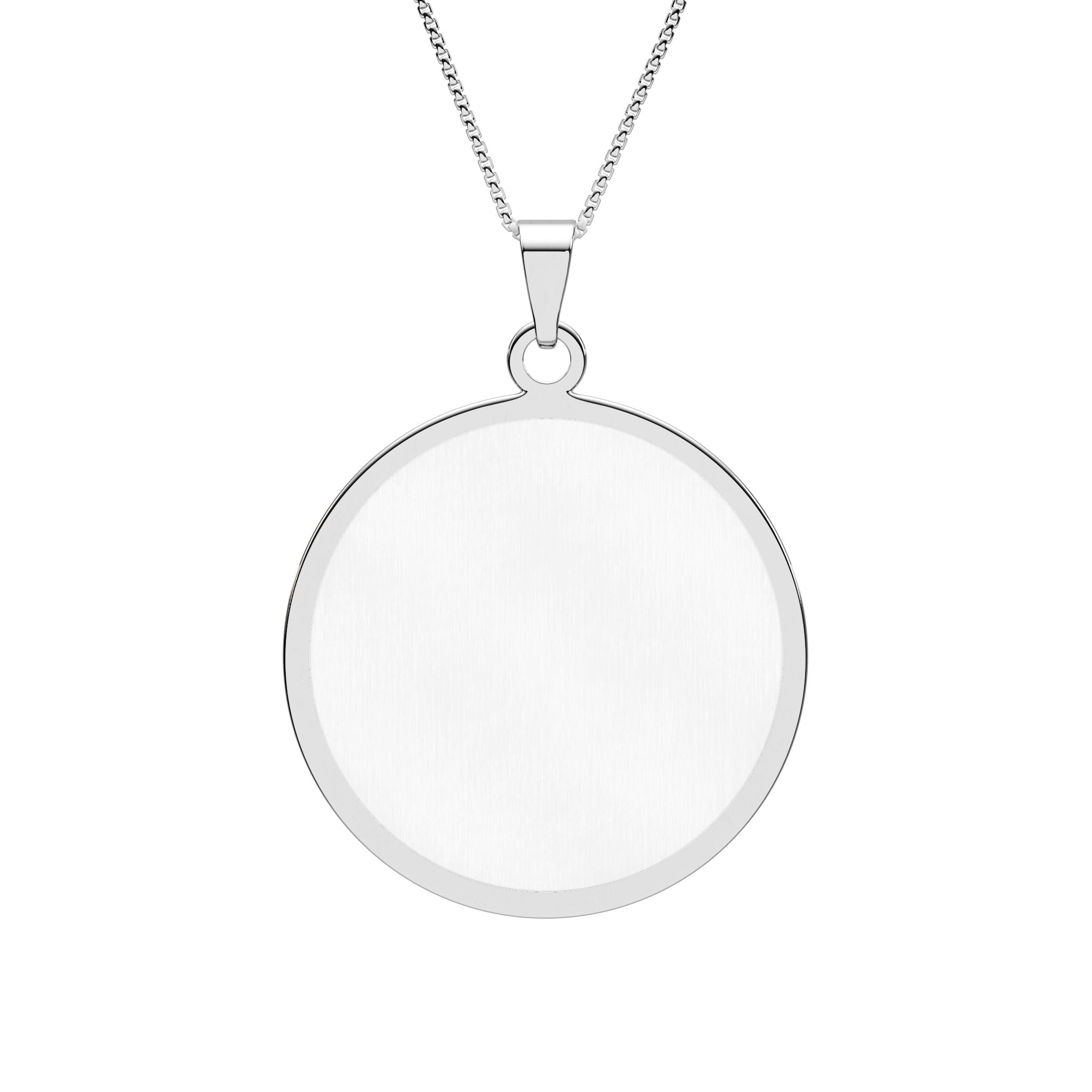 Round Border Photo Pendant