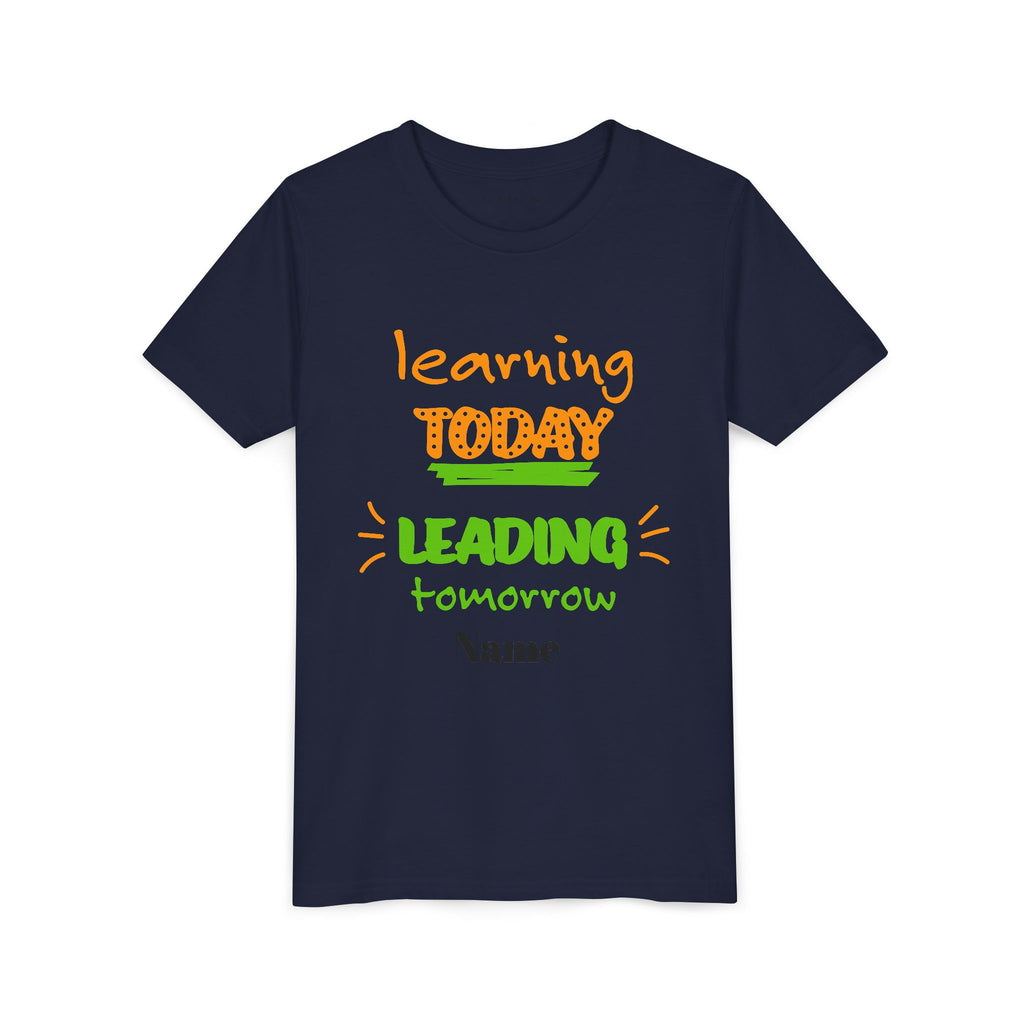 Personalized Youth Tee - Learning Today Leading Tomorrow