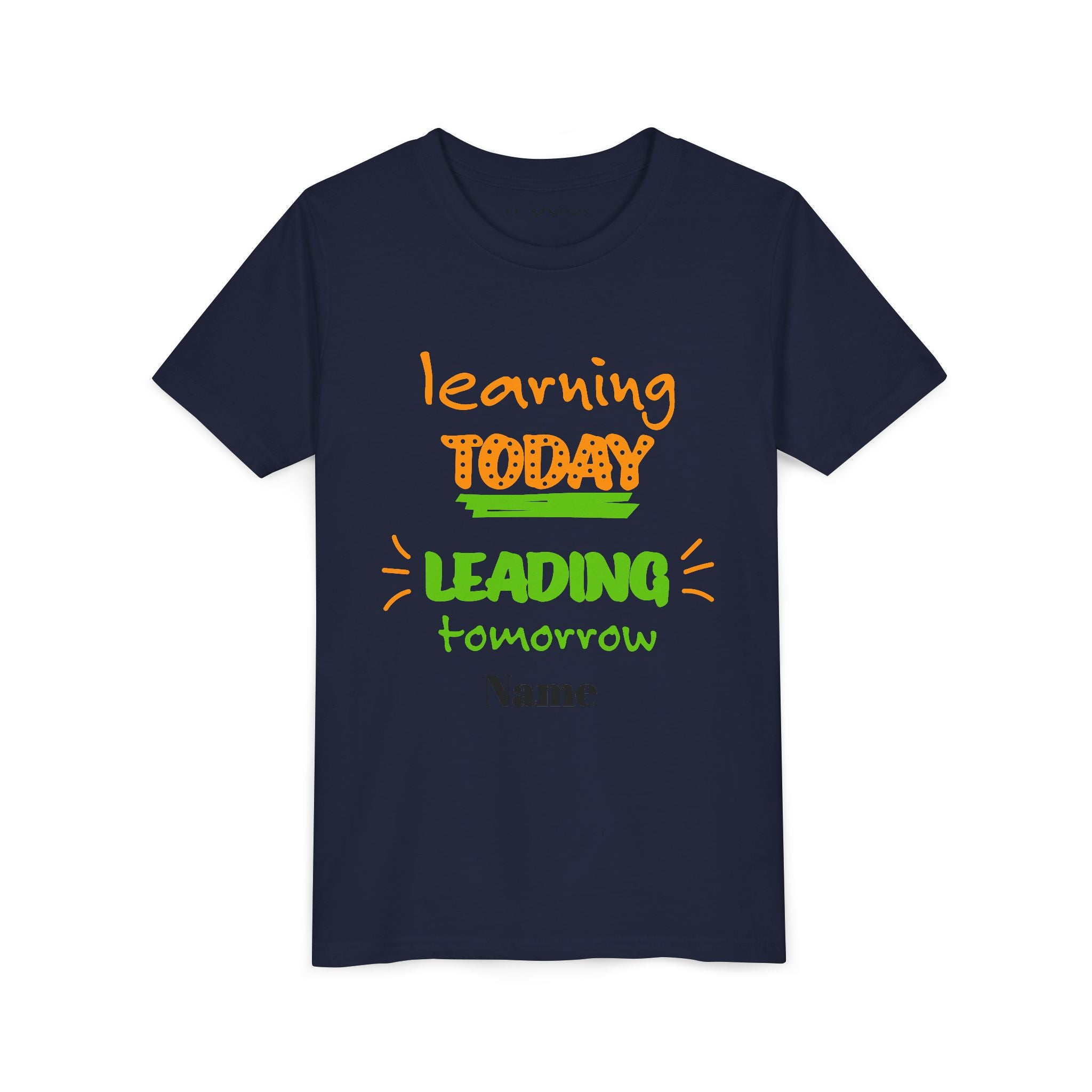 Personalized Youth Tee - Learning Today Leading Tomorrow