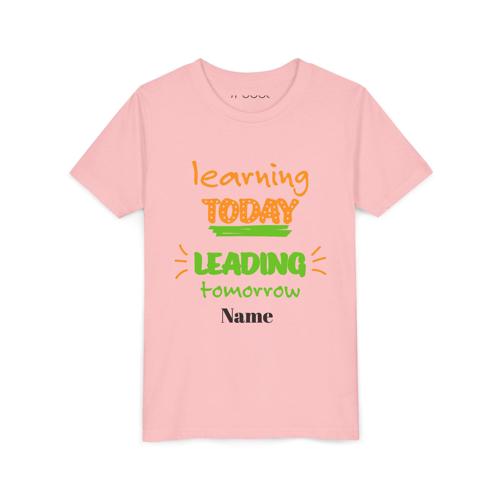 Personalized Youth Tee - Learning Today Leading Tomorrow