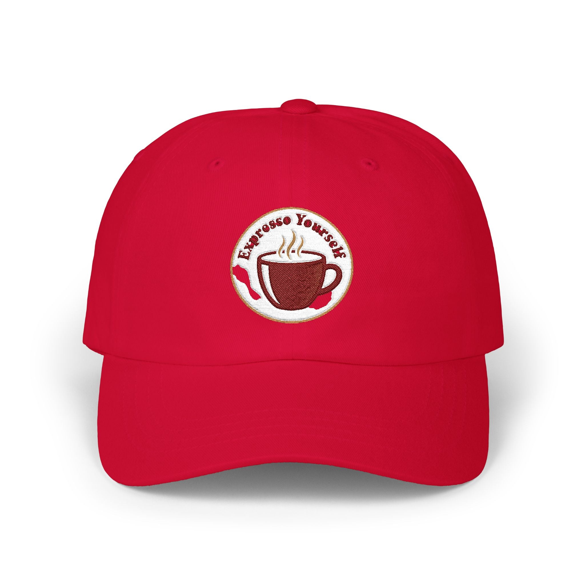Coffee Yourself Dad Cap – Embroidered Espresso Cup Baseball Hat