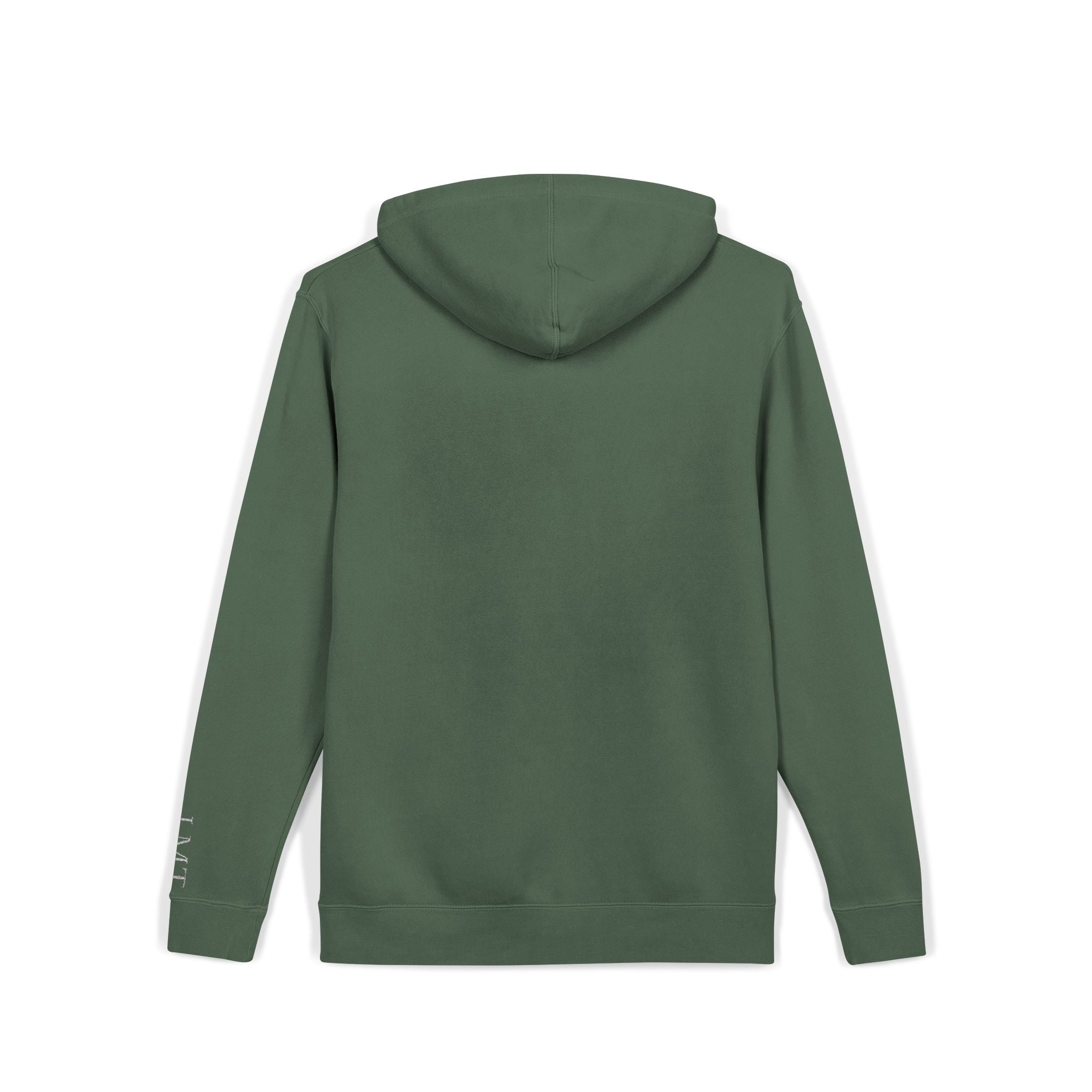 Personalized "Expresso Yourself" Sleeve Pigment-Dyed Hoodie with Coffee Crest Logo — Vintage Cozy Streetwear