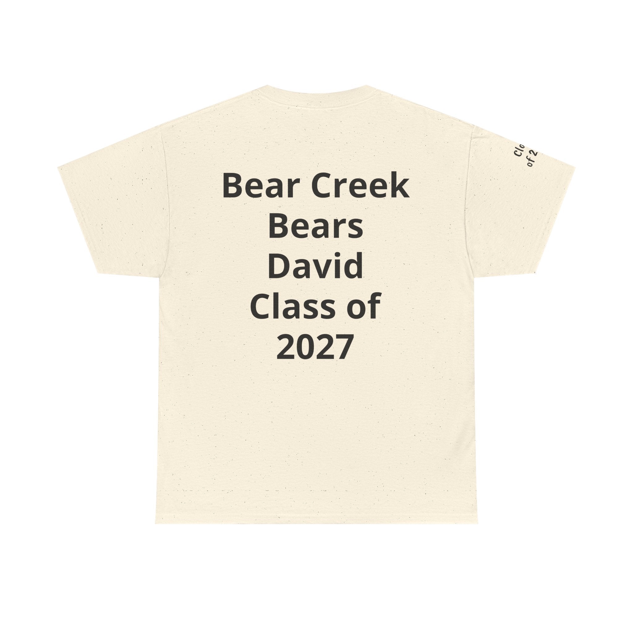 Personalized "Class of" and School pride, Back to School-Unisex Heavy Cotton Tee