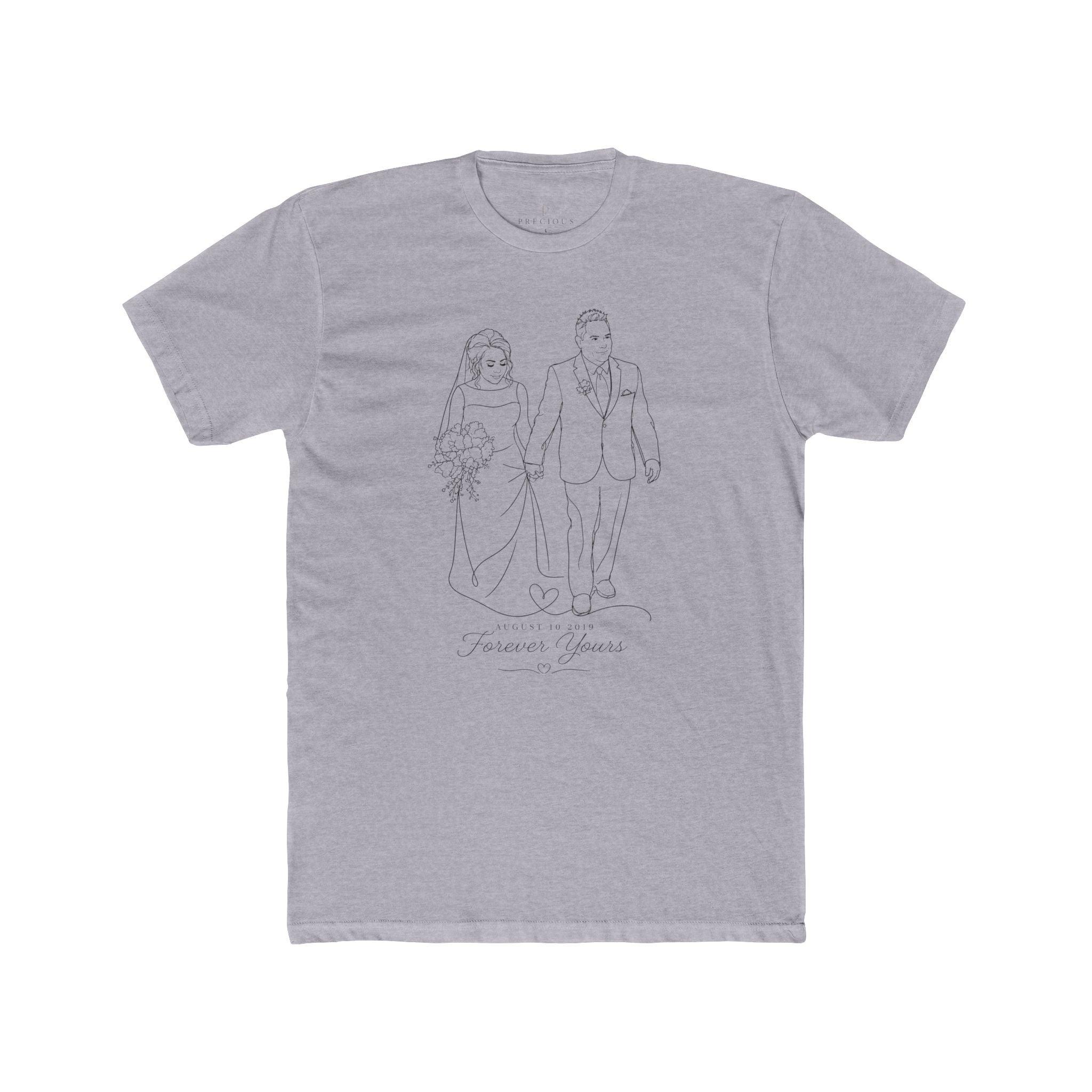 Unisex Personalized Front and Back Cotton Crew Tee
