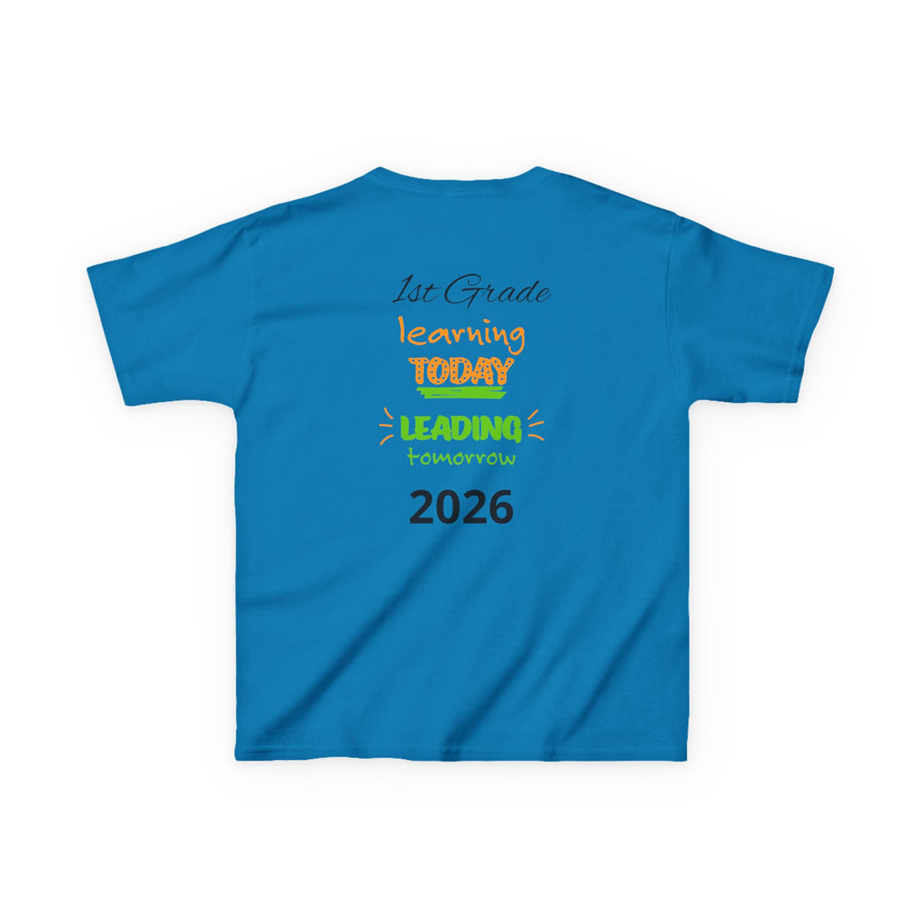 Kids 'Boss' Personalized T‑Shirt — Colorful Crayon Design (Custom Name)