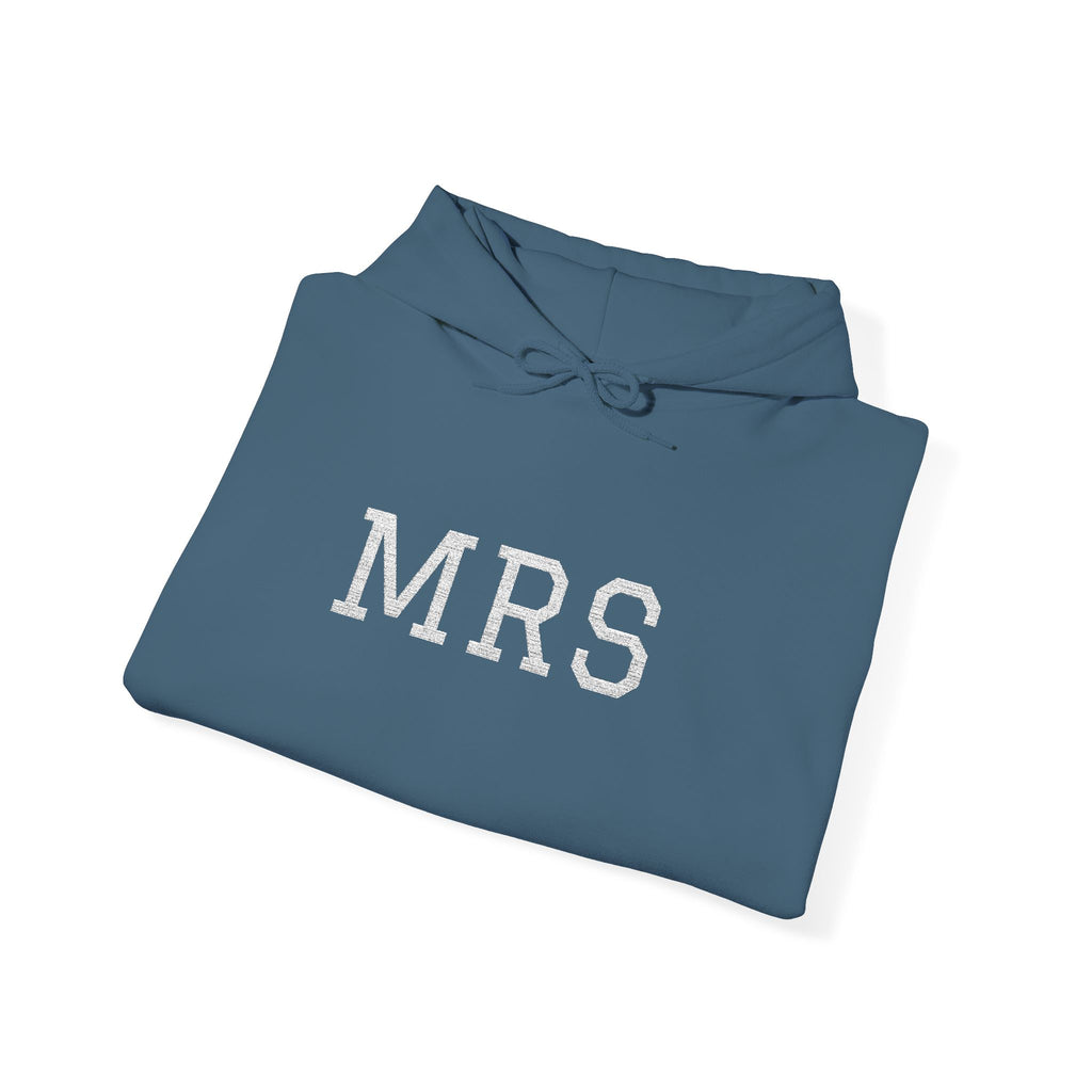 Hoodie — Floral 'MRS' Bride Bridal Pullover