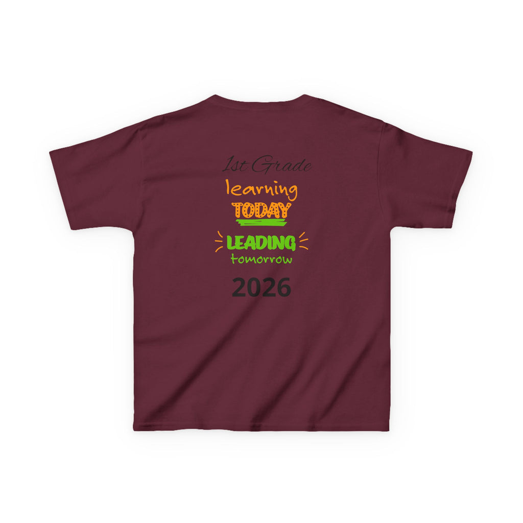 Kids 'Boss' Personalized T‑Shirt — Colorful Crayon Design (Custom Name)