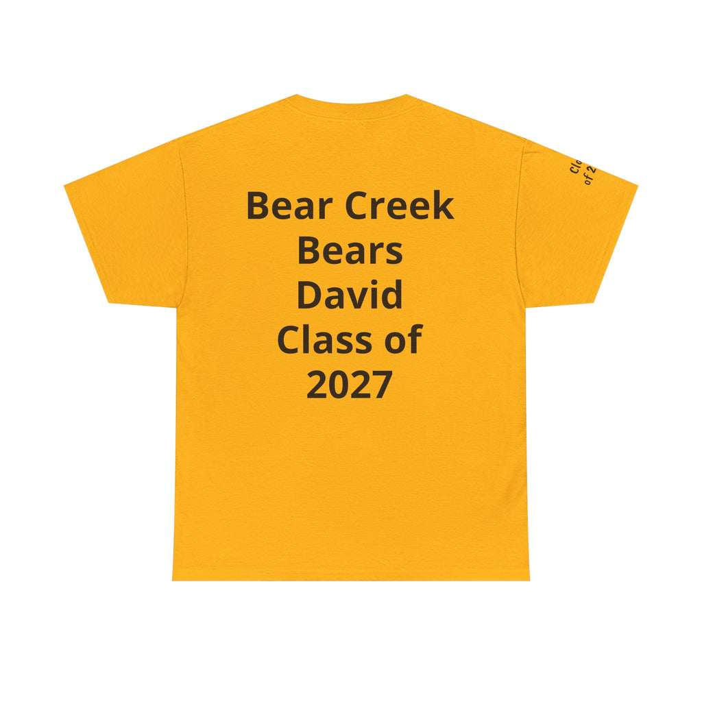 Personalized "Class of" and School pride, Back to School-Unisex Heavy Cotton Tee