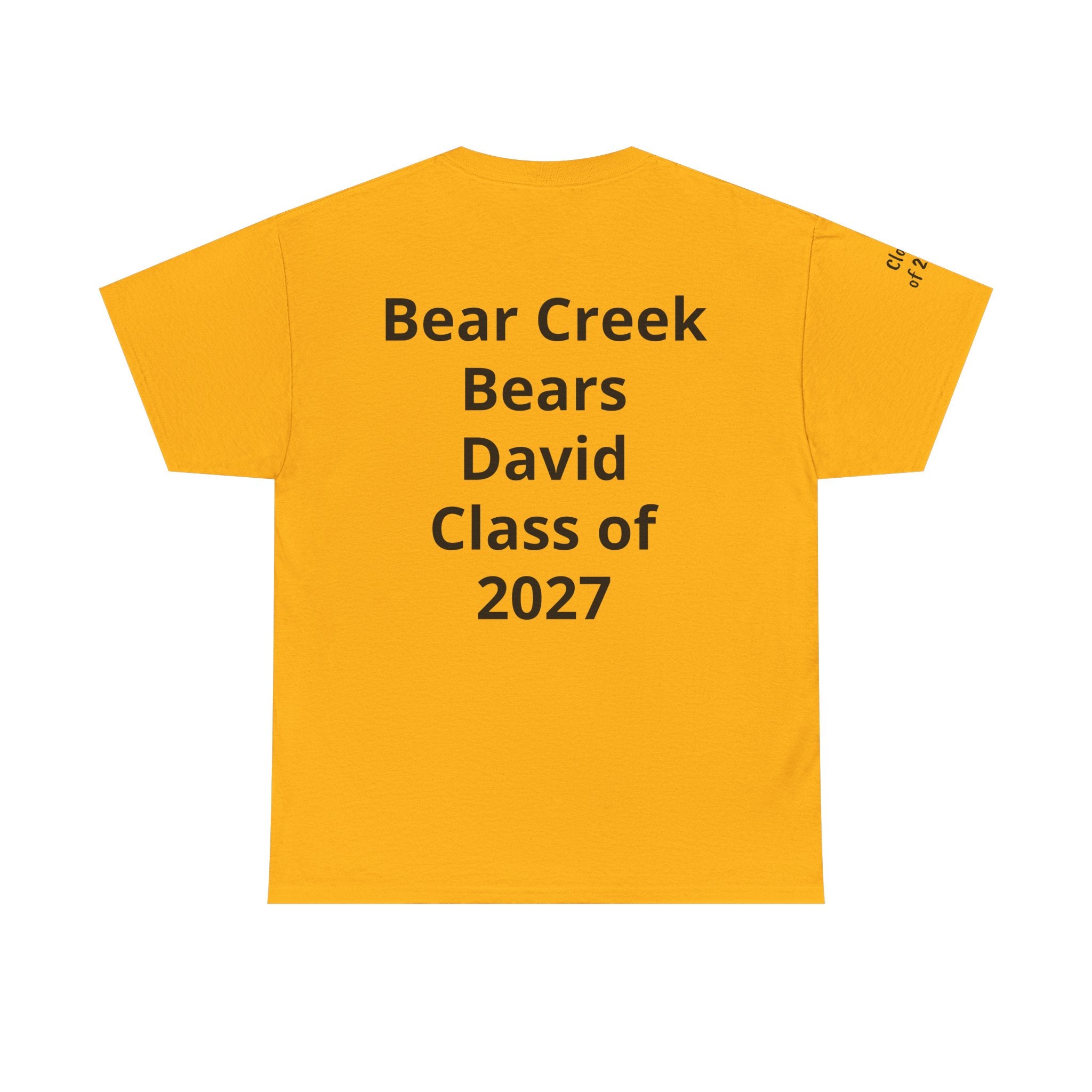 Personalized "Class of" and School pride, Back to School-Unisex Heavy Cotton Tee