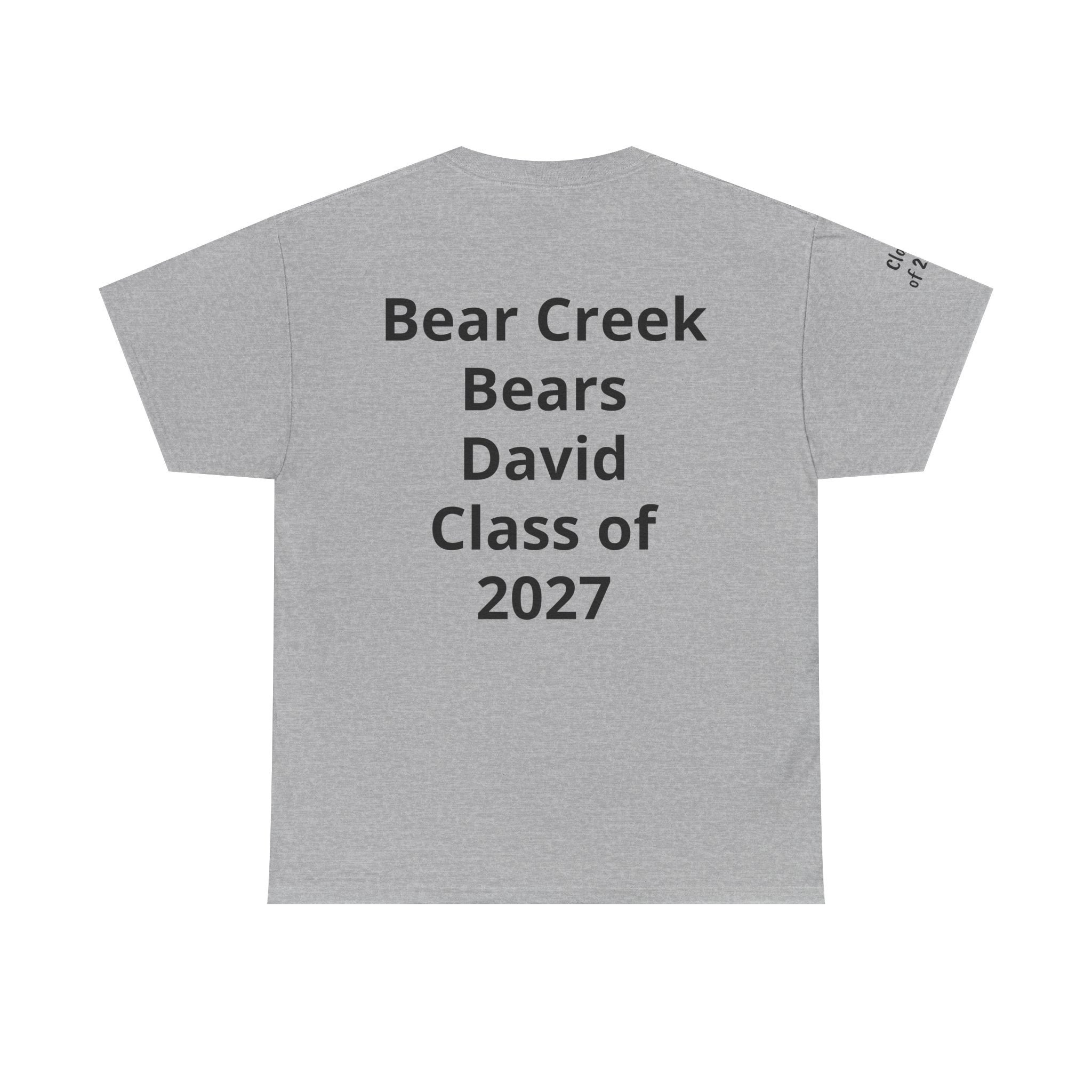 Personalized "Class of" and School pride, Back to School-Unisex Heavy Cotton Tee