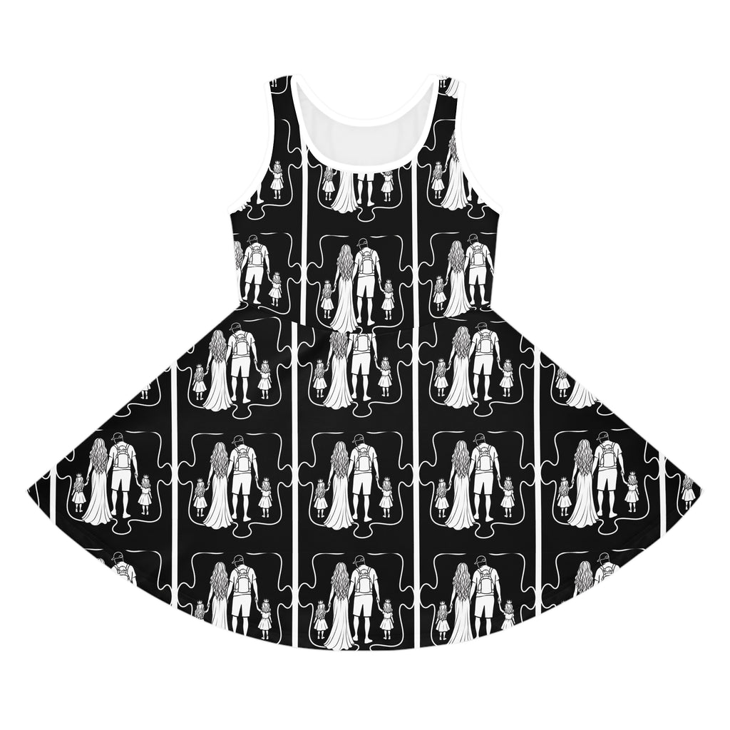 Girls' Sleeveless Sundress (AOP)