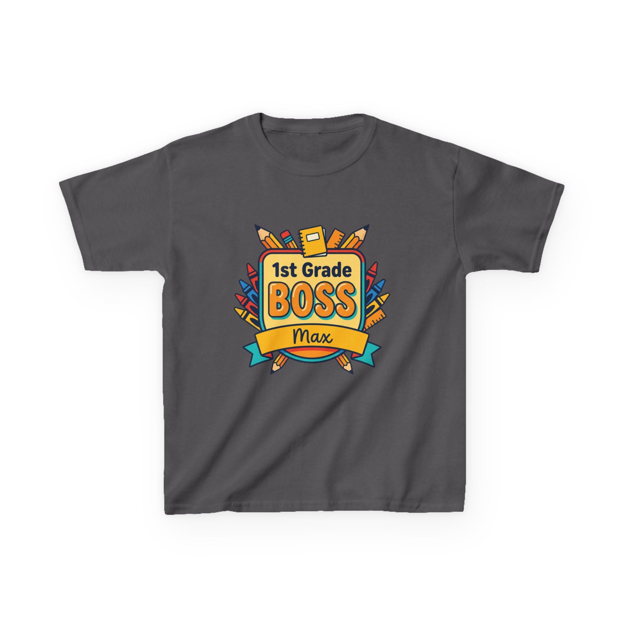 Kids Tee —  Back to School "BOSS" Personalized : "Learning Today, Leading Tomorrow"