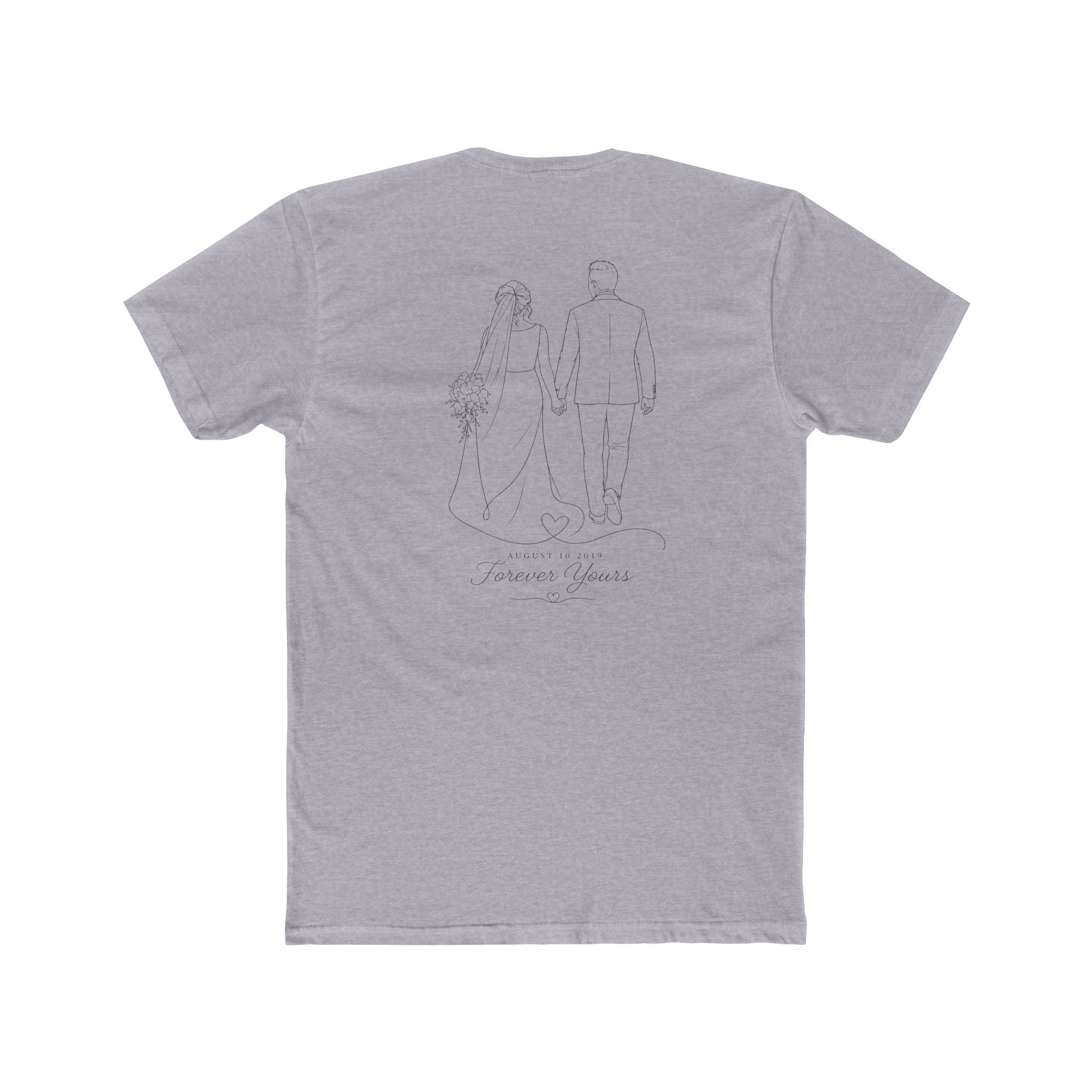 Unisex Personalized Front and Back Cotton Crew Tee